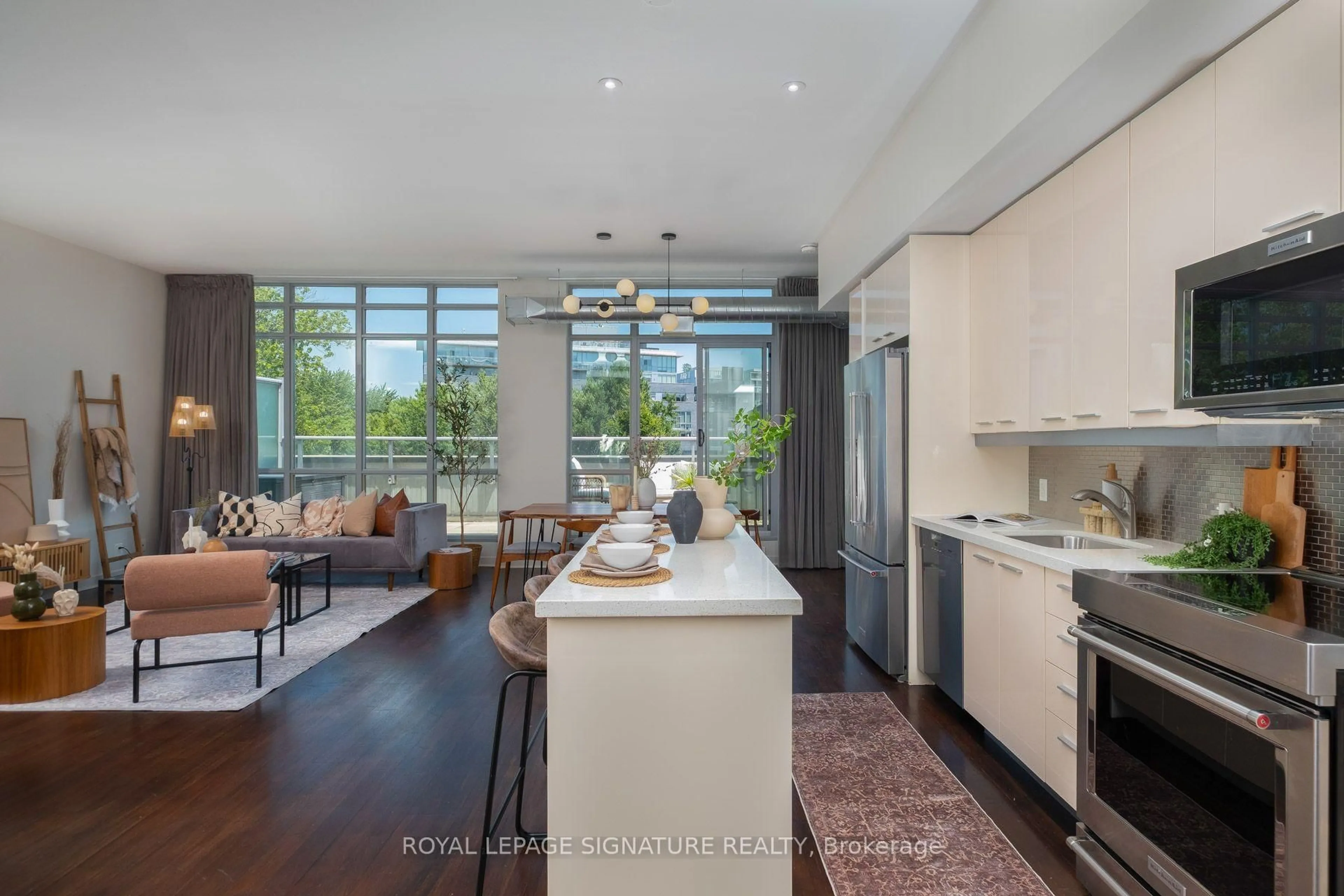 Open concept kitchen, unknown for 52 Sumach St #402, Toronto Ontario M5A 3J7