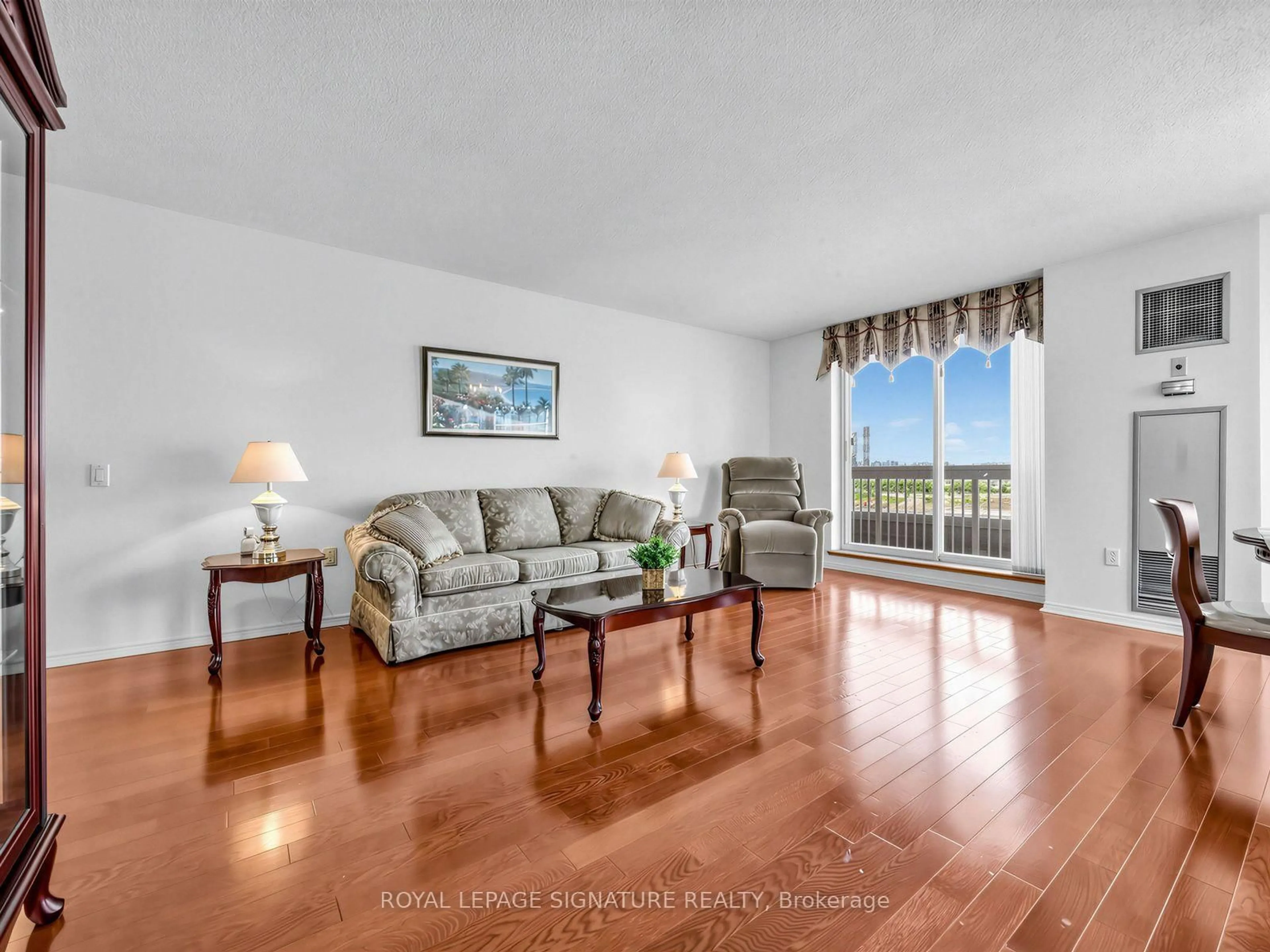 Living room with furniture, unknown for 11 Thorncliffe Park Dr #807, Toronto Ontario M4H 1P3