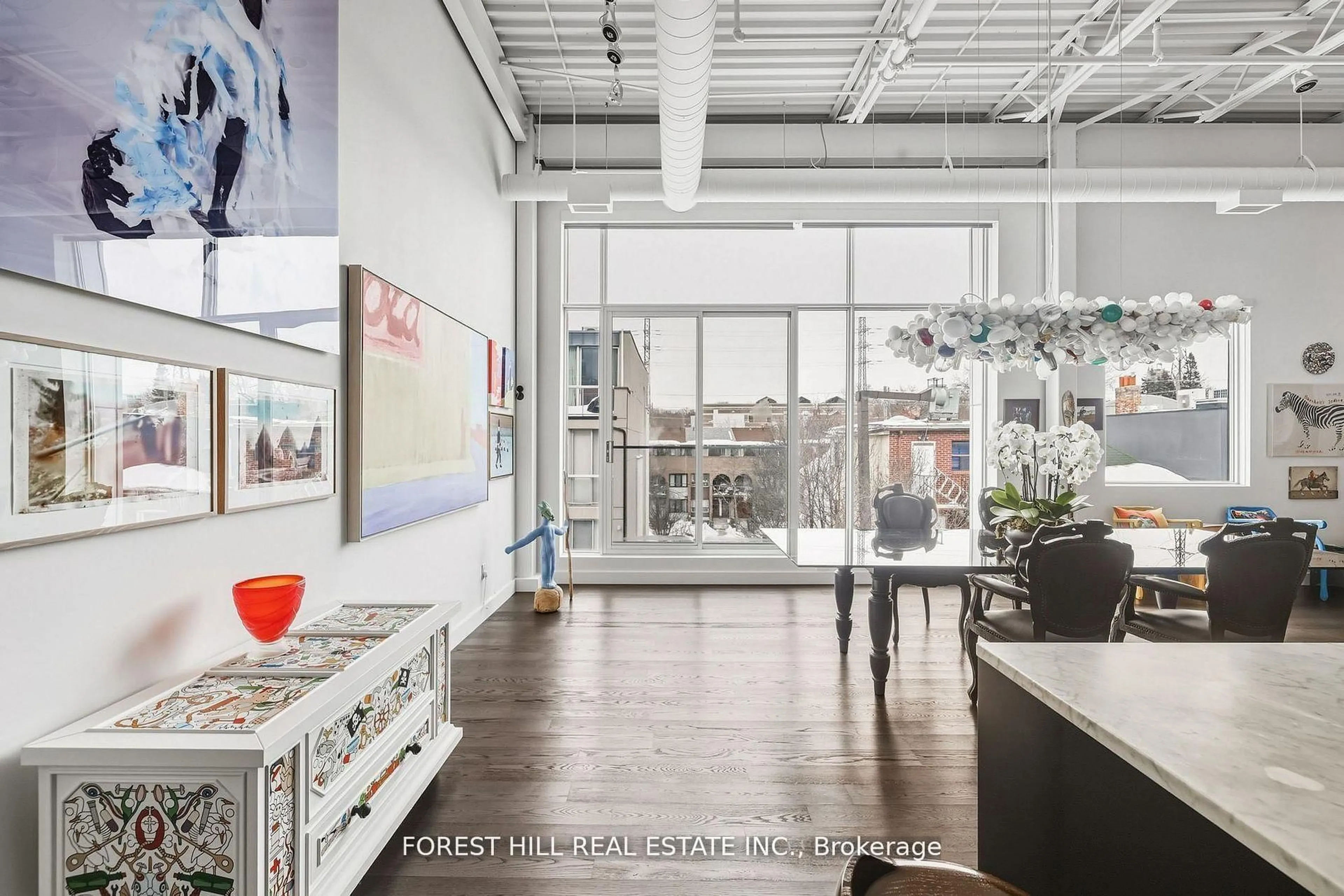 Open concept kitchen, ceramic/tile floor for 113 Dupont St #PH01, Toronto Ontario M5R 1V4