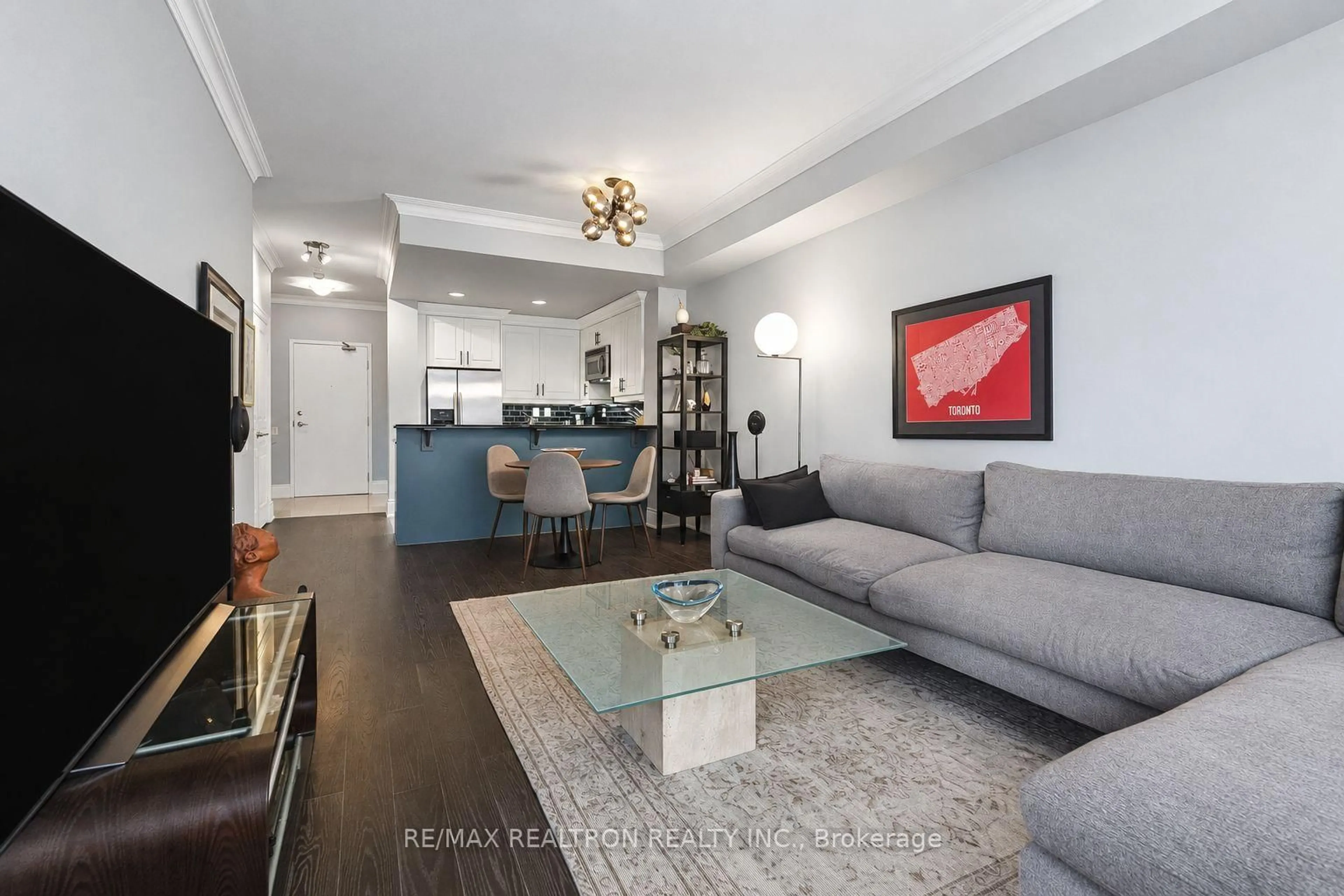 Living room with furniture, unknown for 55 Delisle Ave #707, Toronto Ontario M4V 3C2