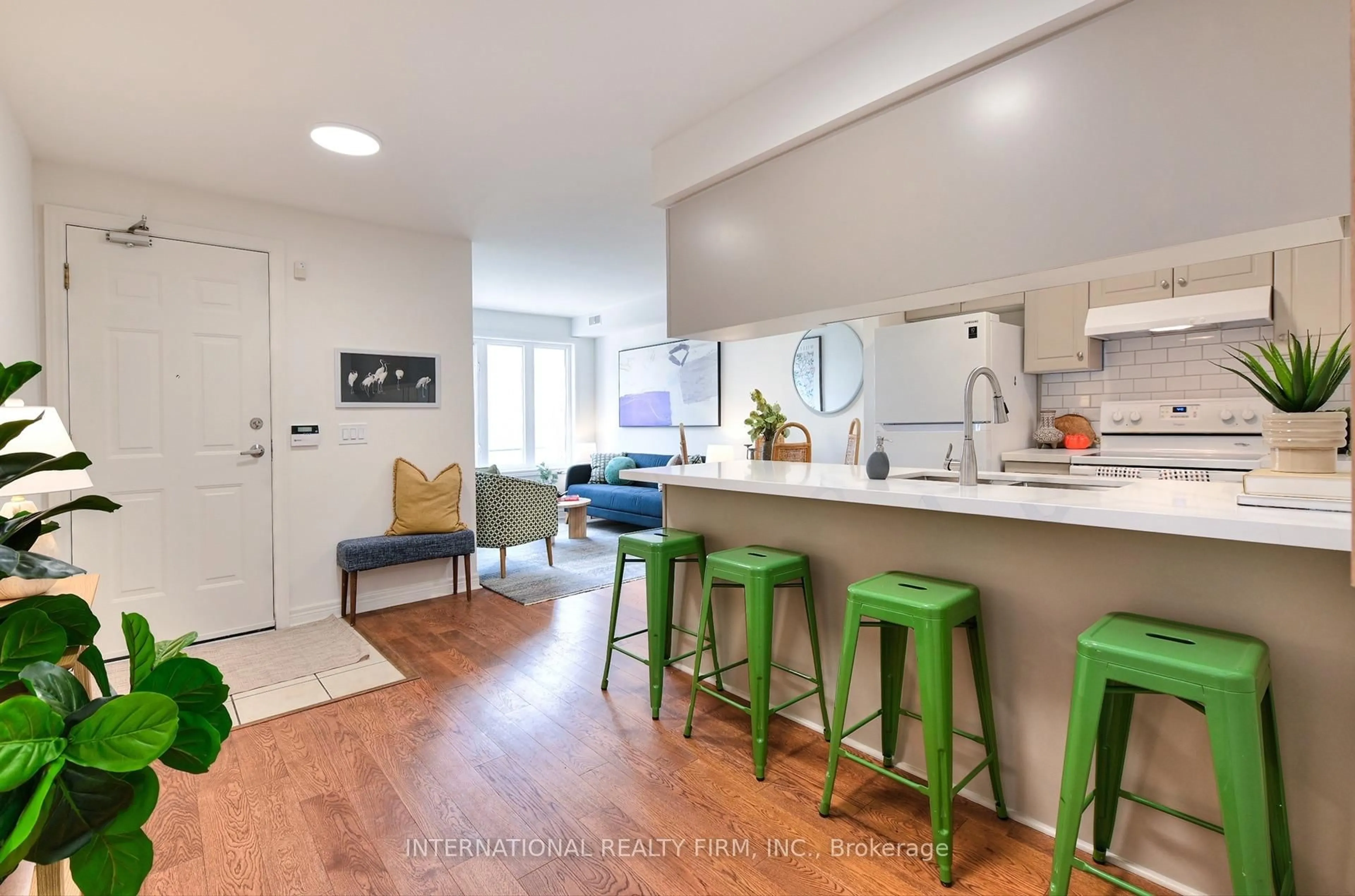 Open concept kitchen, unknown for 60 Aerodrome Cres #201, Toronto Ontario M4G 4J1