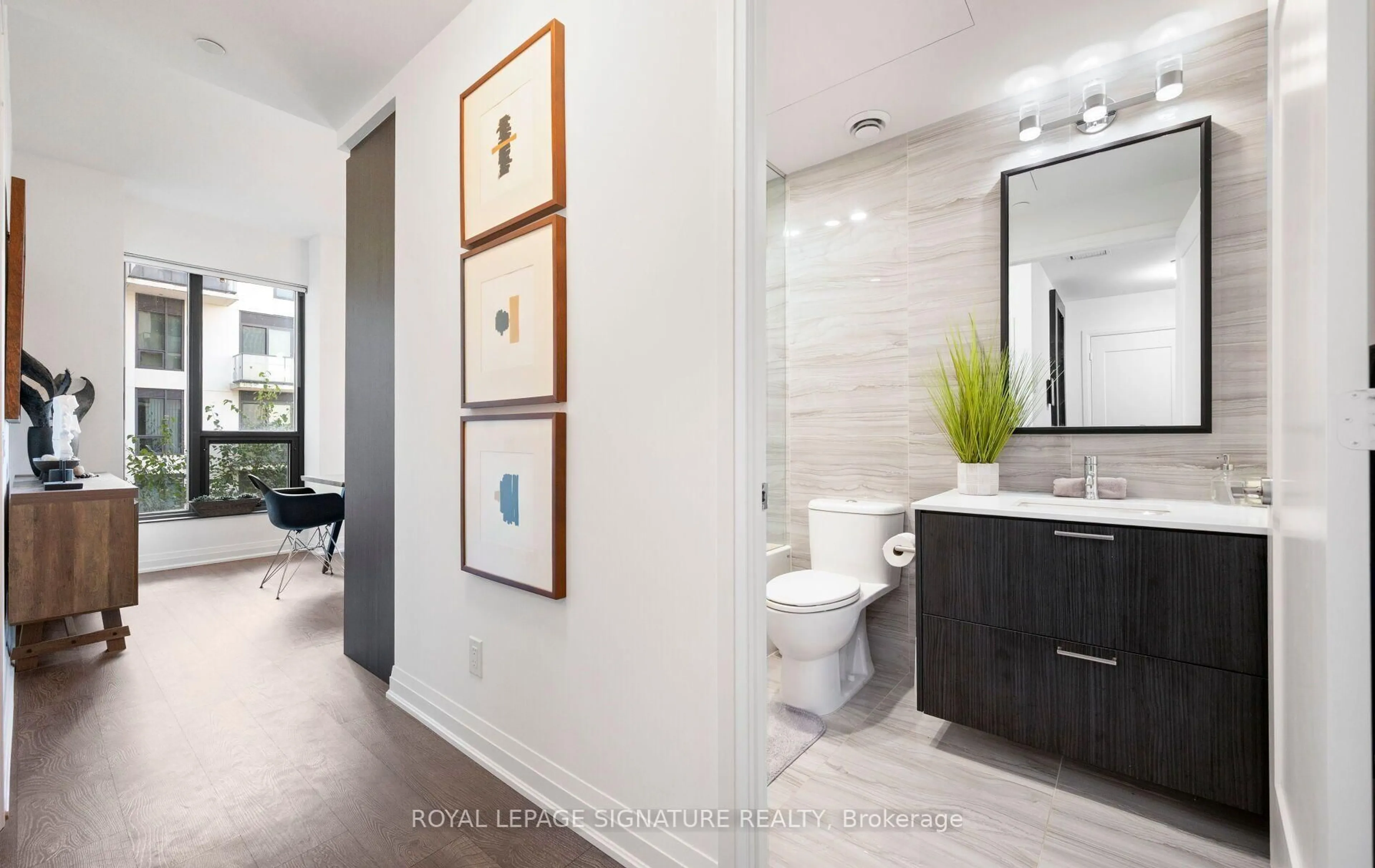 Contemporary bathroom, ceramic/tile floor for 280 Howland Ave #526, Toronto Ontario M5R 0C3
