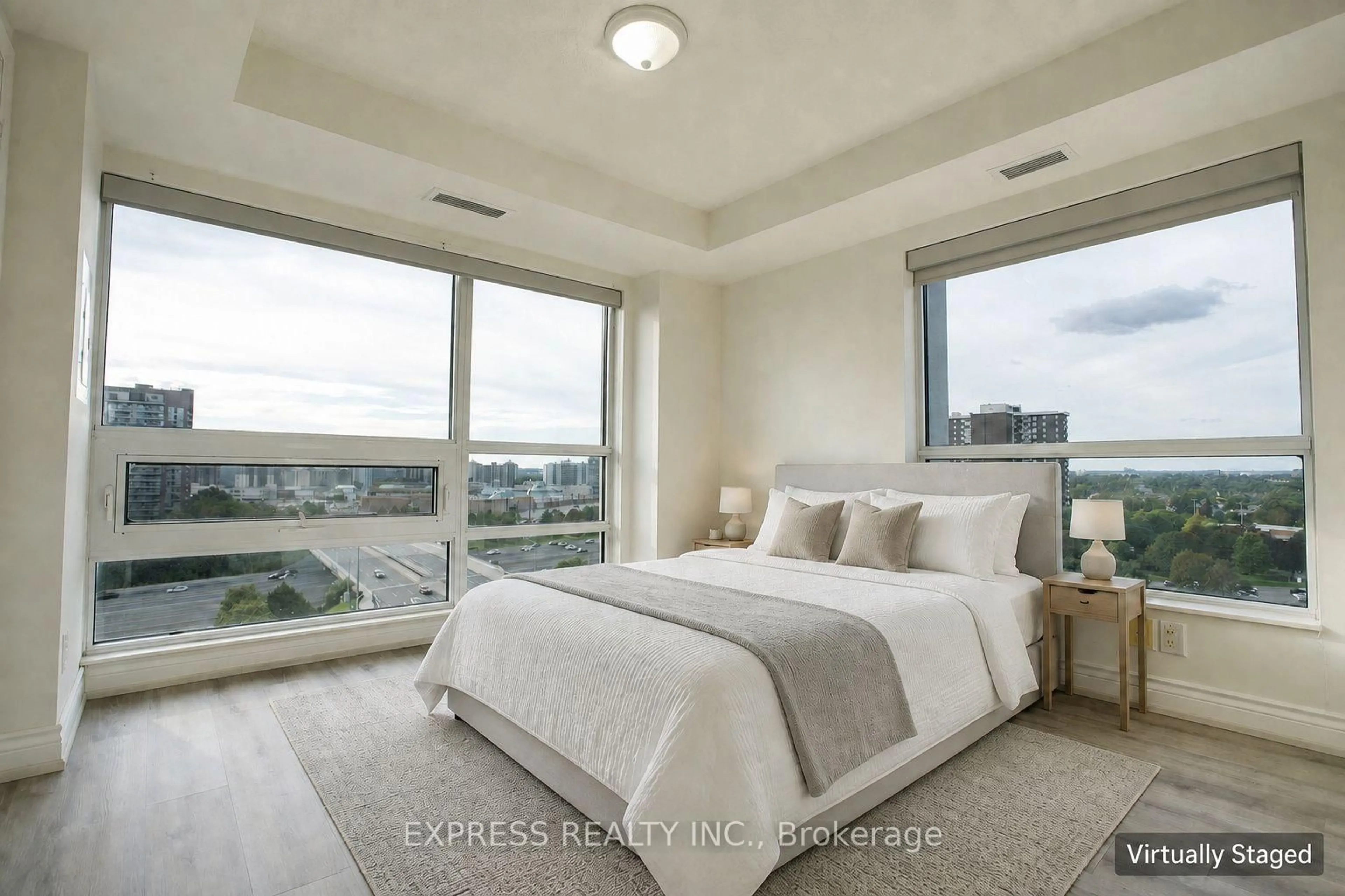 Bedroom with bed, unknown for 2015 Sheppard Ave #1105, Toronto Ontario M2J 0B3