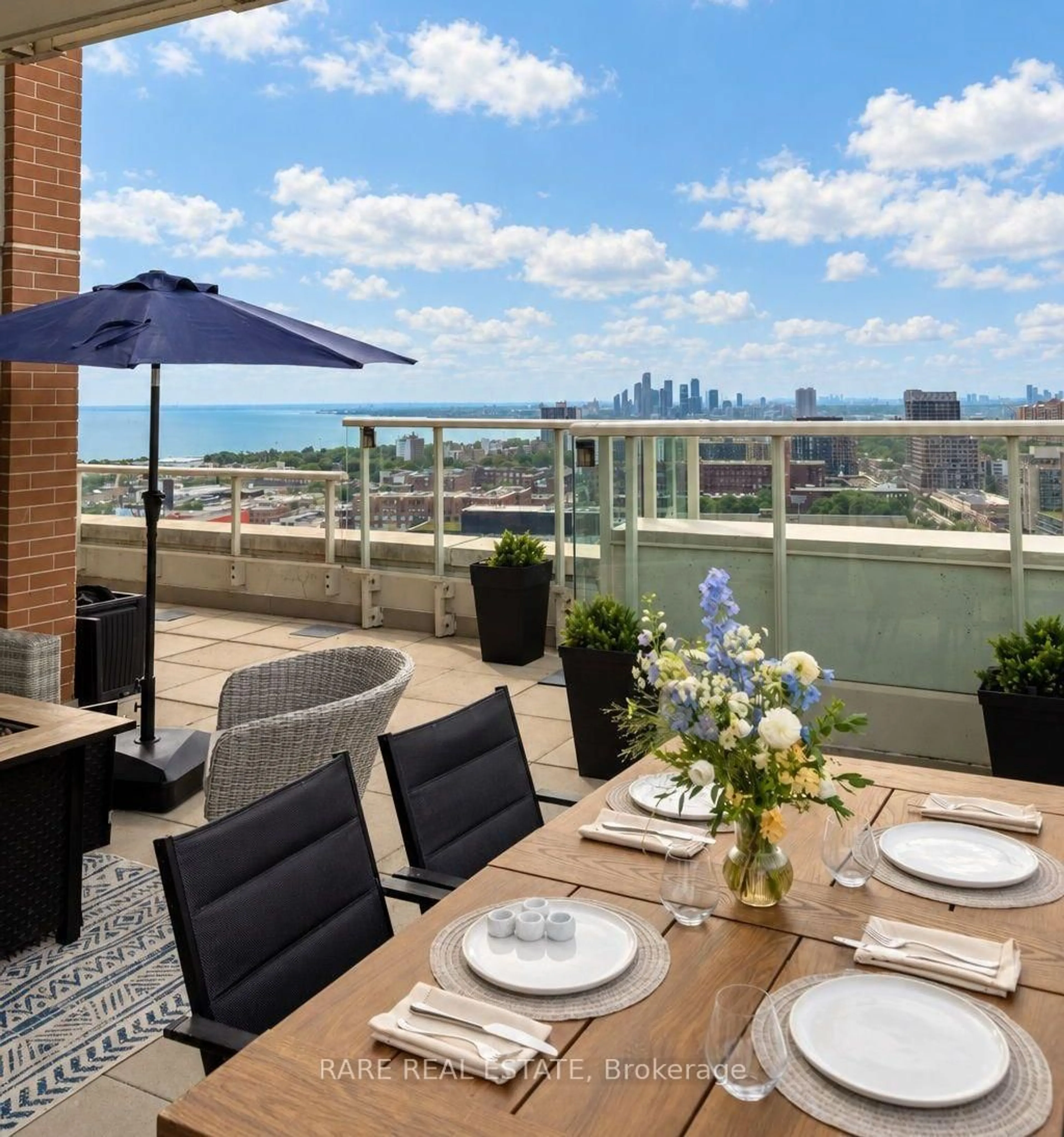 Patio, water/lake/river/ocean view for 125 Western Battery Rd #2615, Toronto Ontario M6K 3R8