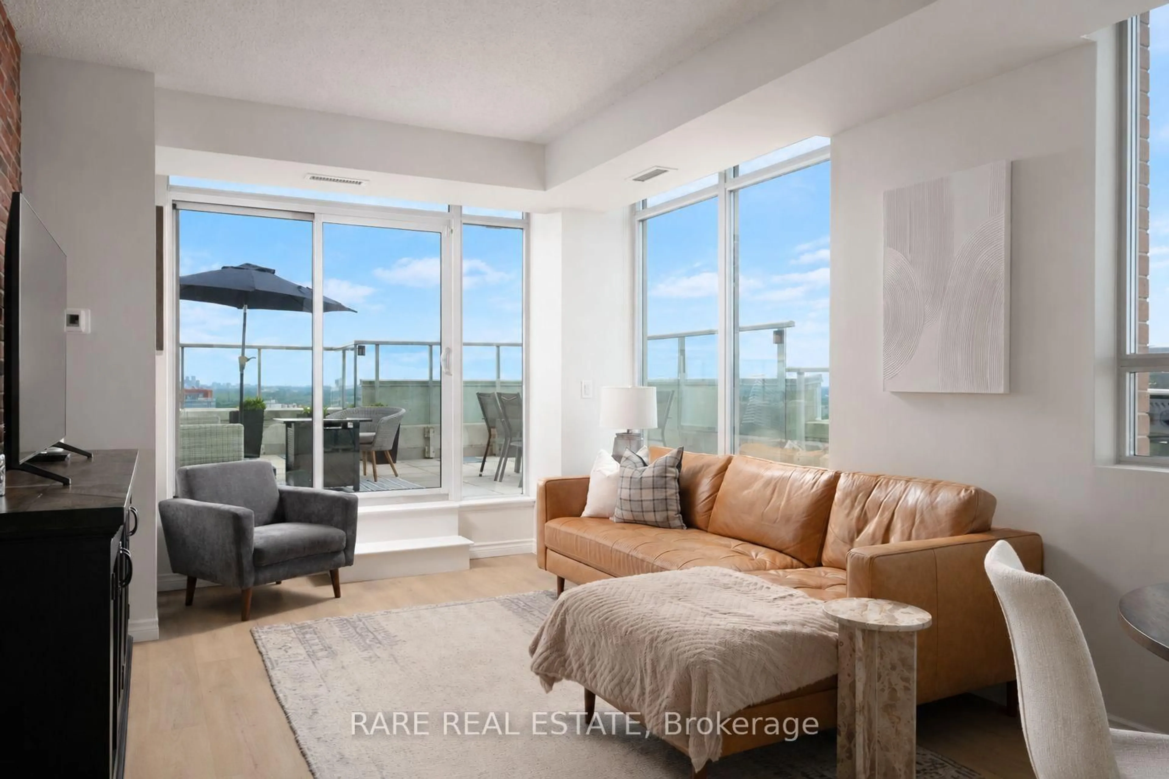 Living room with furniture, unknown for 125 Western Battery Rd #2615, Toronto Ontario M6K 3R8