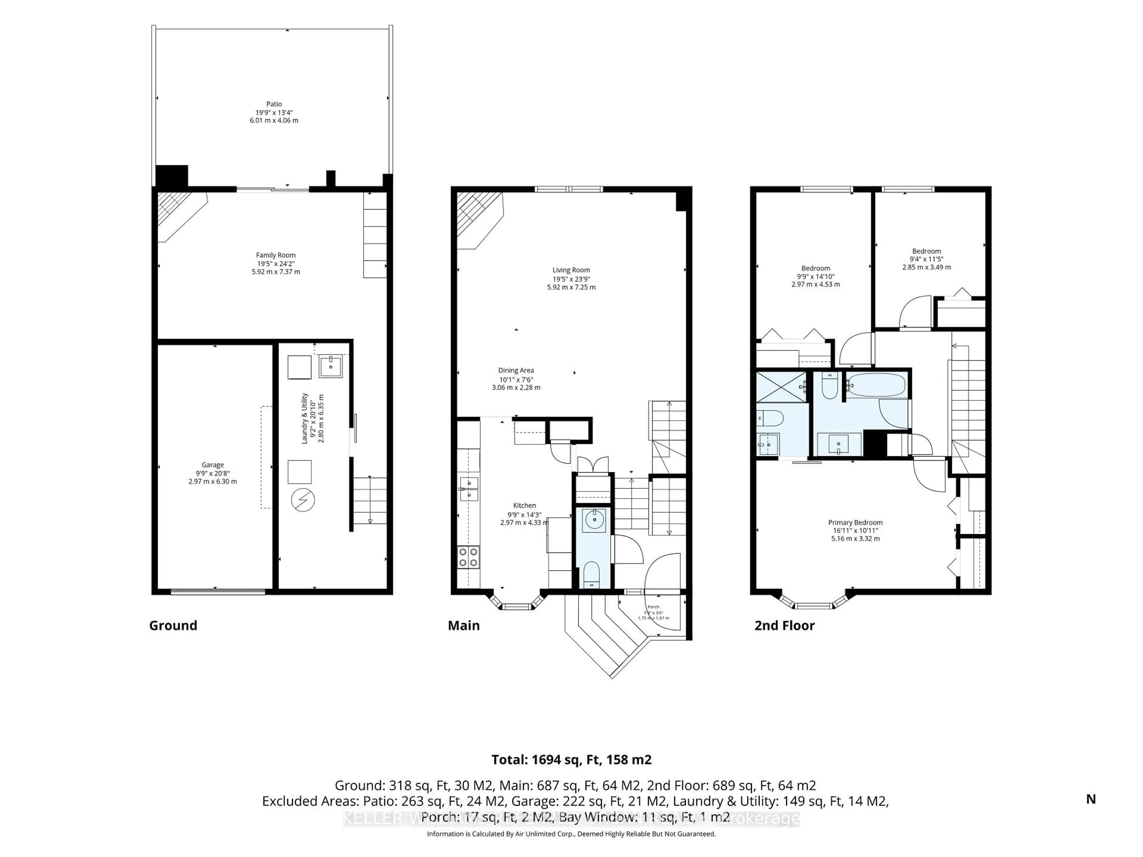 Floor plan for 11 Gypsy Roseway, Toronto Ontario M2N 5Y8