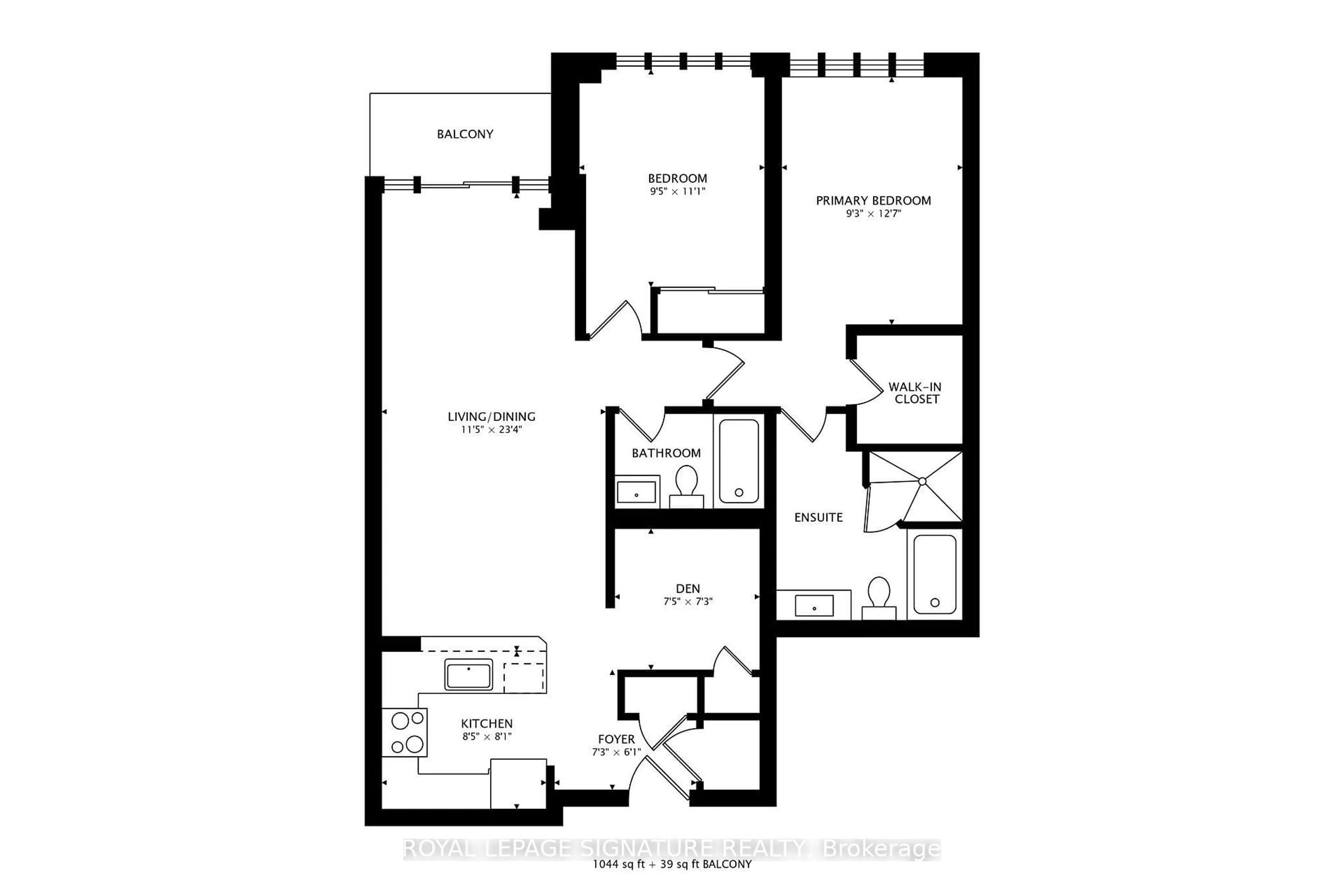 Floor plan for 85 East Liberty St #701, Toronto Ontario M6K 3R4