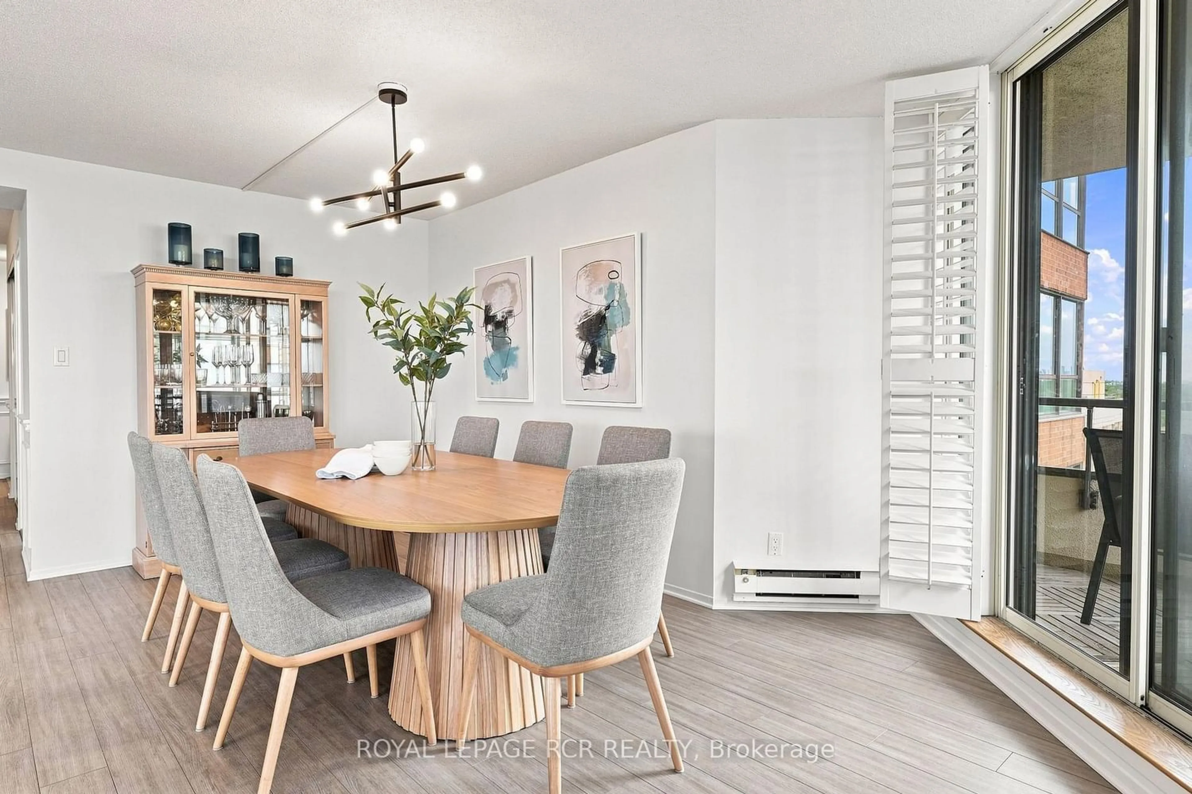 Dining room, wood/laminate floor for 268 Ridley Blvd #1016, Toronto Ontario M5M 4N3