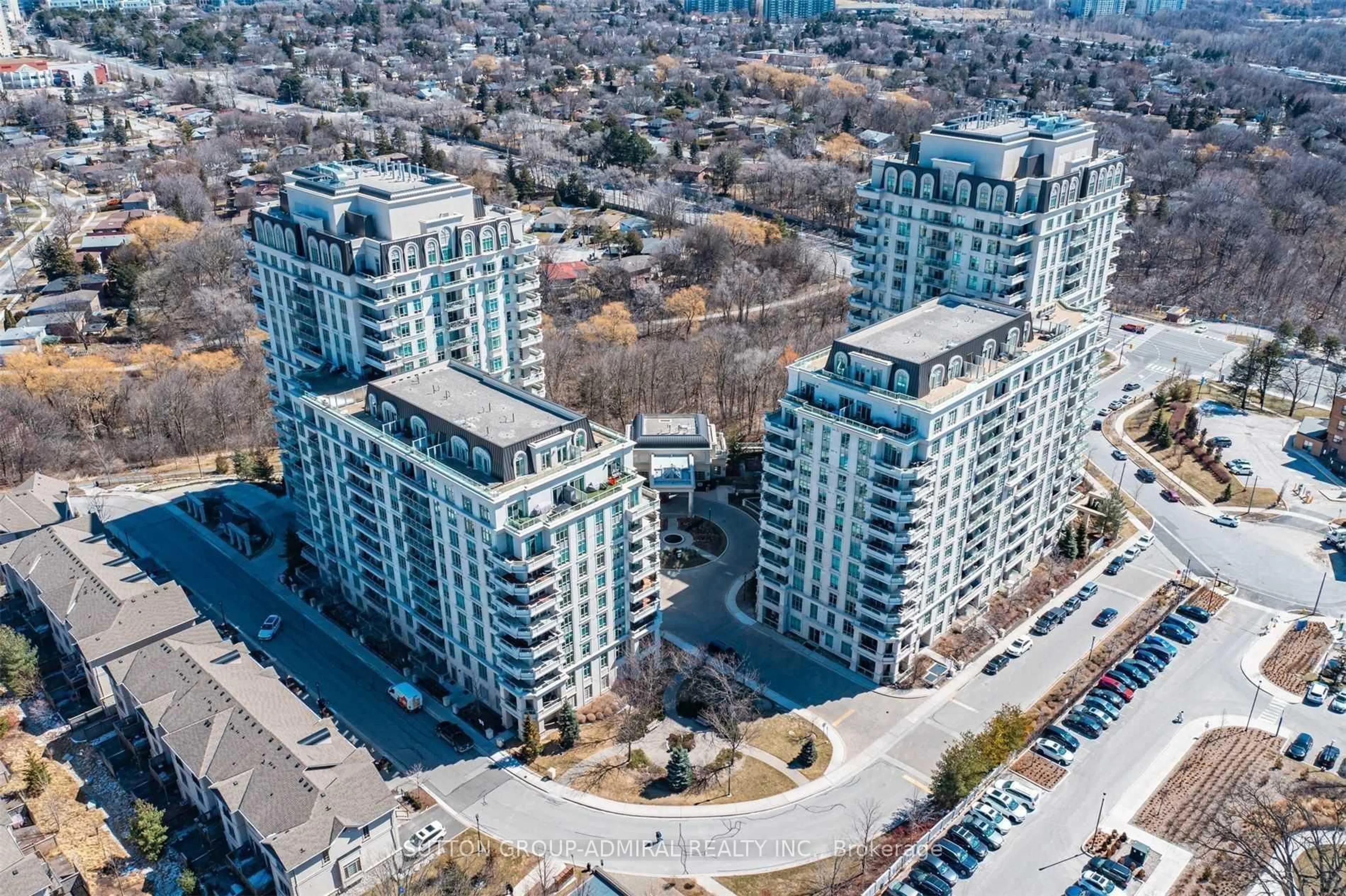 A pic from outside/outdoor area/front of a property/back of a property/a pic from drone, city buildings view from balcony for 20 Bloorview Pl #312, Toronto Ontario M2J 0A6