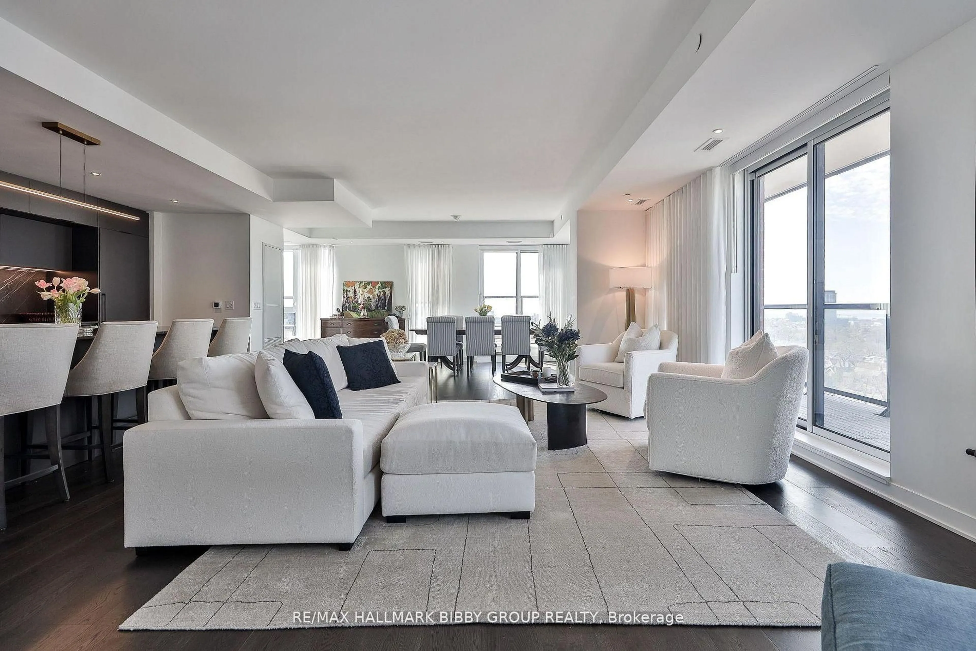 Living room with furniture, unknown for 185 Alberta Ave #1105, Toronto Ontario M6C 0A5