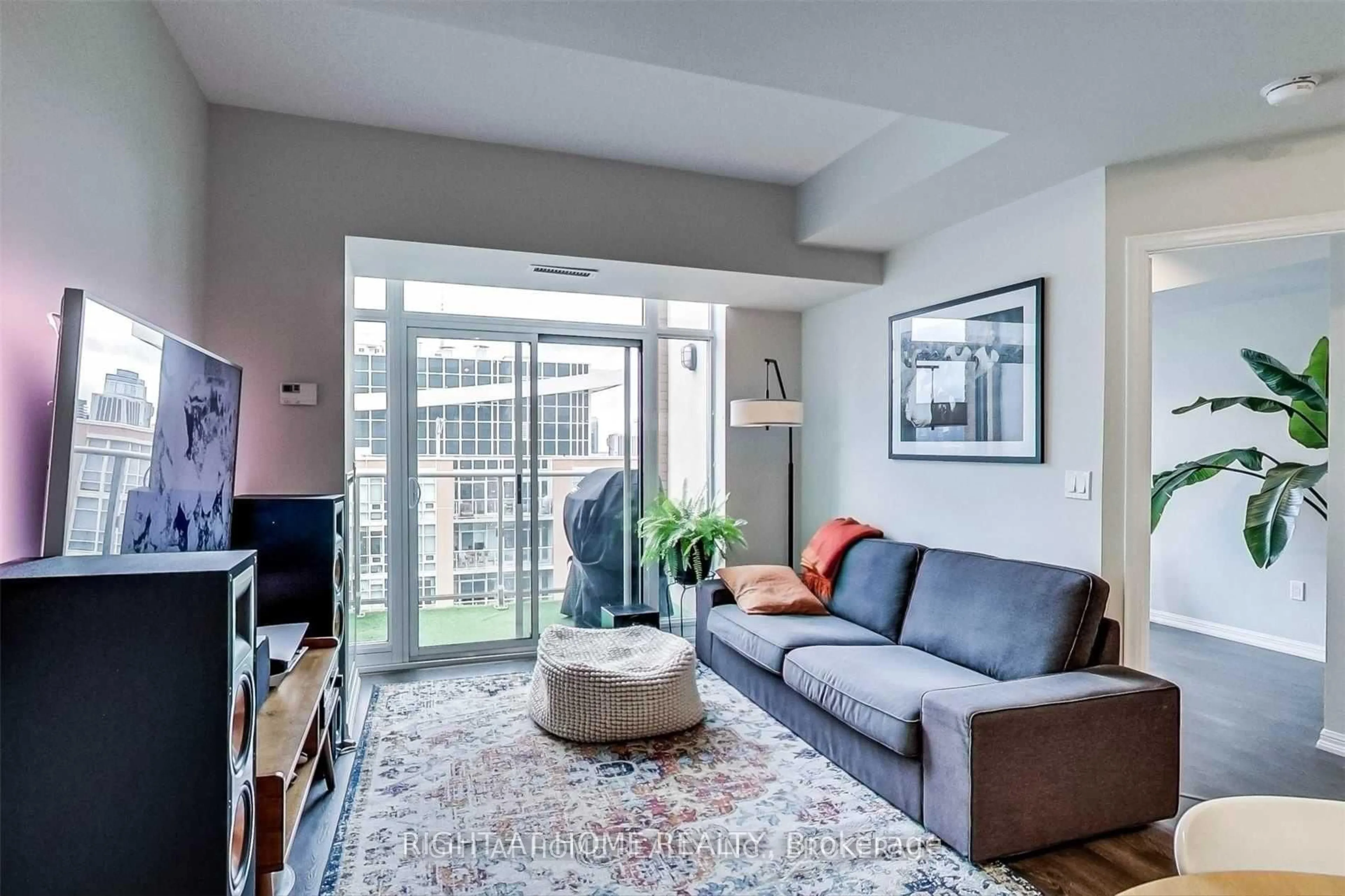 Living room with furniture, unknown for 75 East Liberty St #2401, Toronto Ontario M6K 0A2