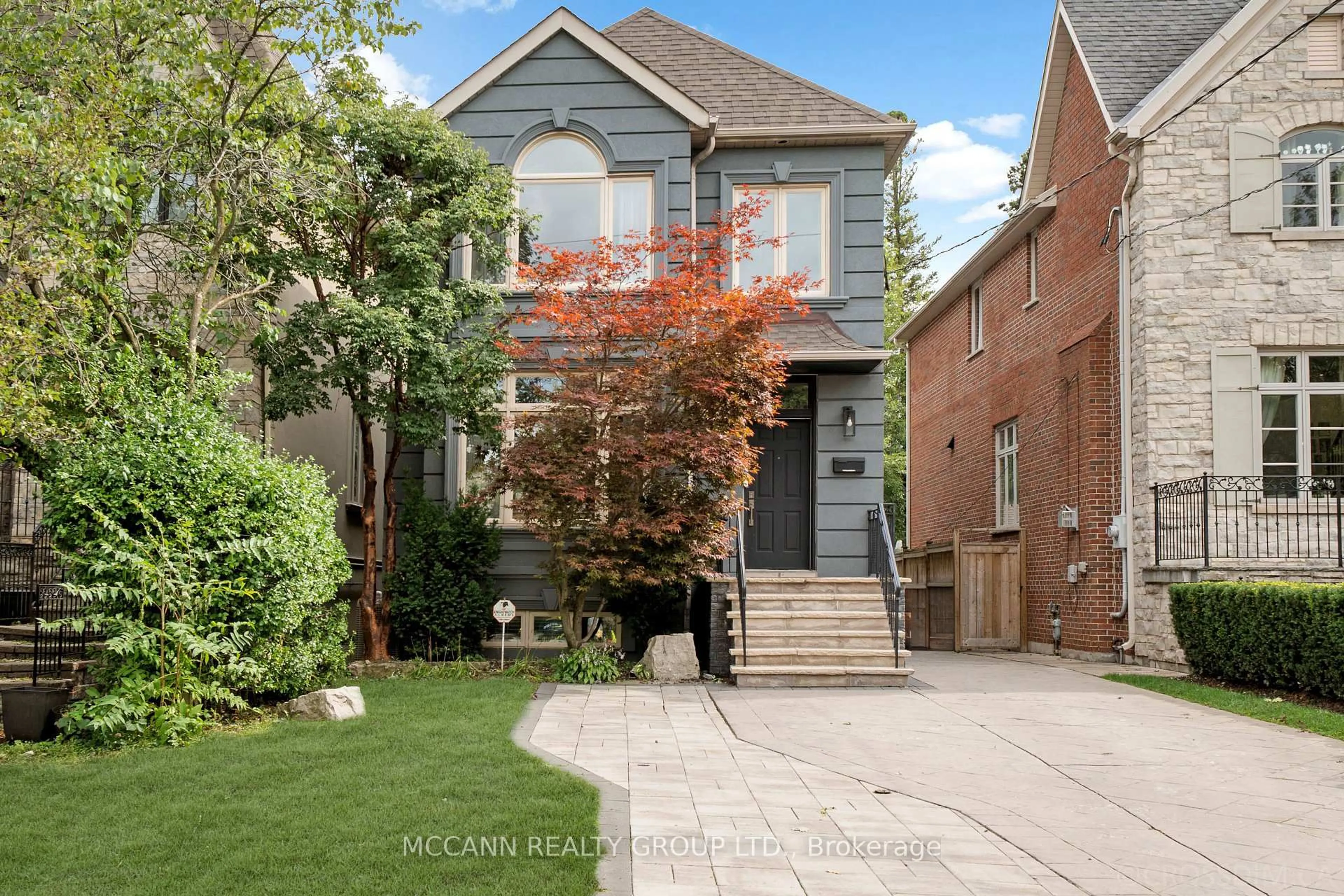 Home with brick exterior material, street for 75 Haddington Ave, Toronto Ontario M5M 2P2