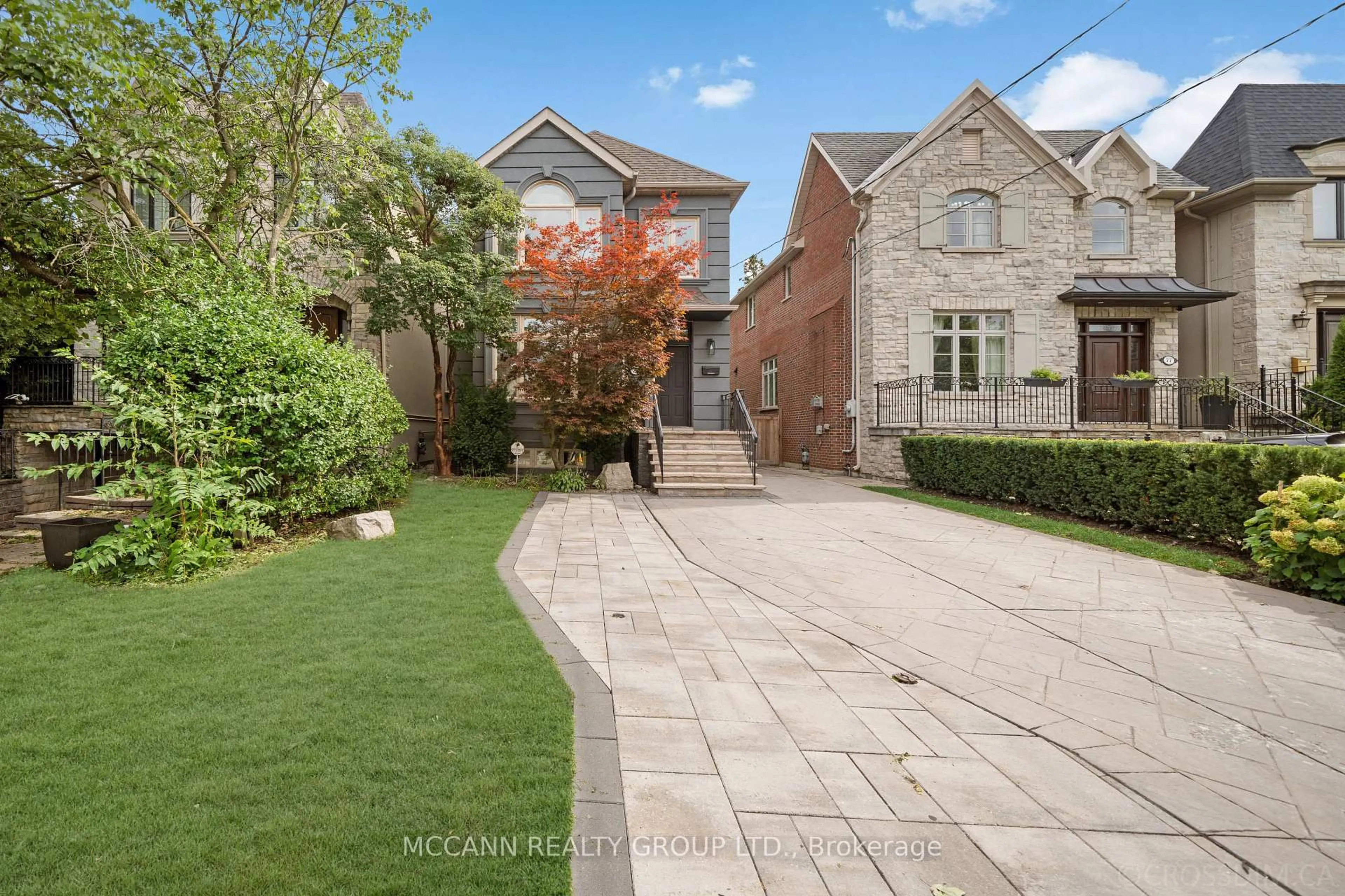 Home with brick exterior material, street for 75 Haddington Ave, Toronto Ontario M5M 2P2