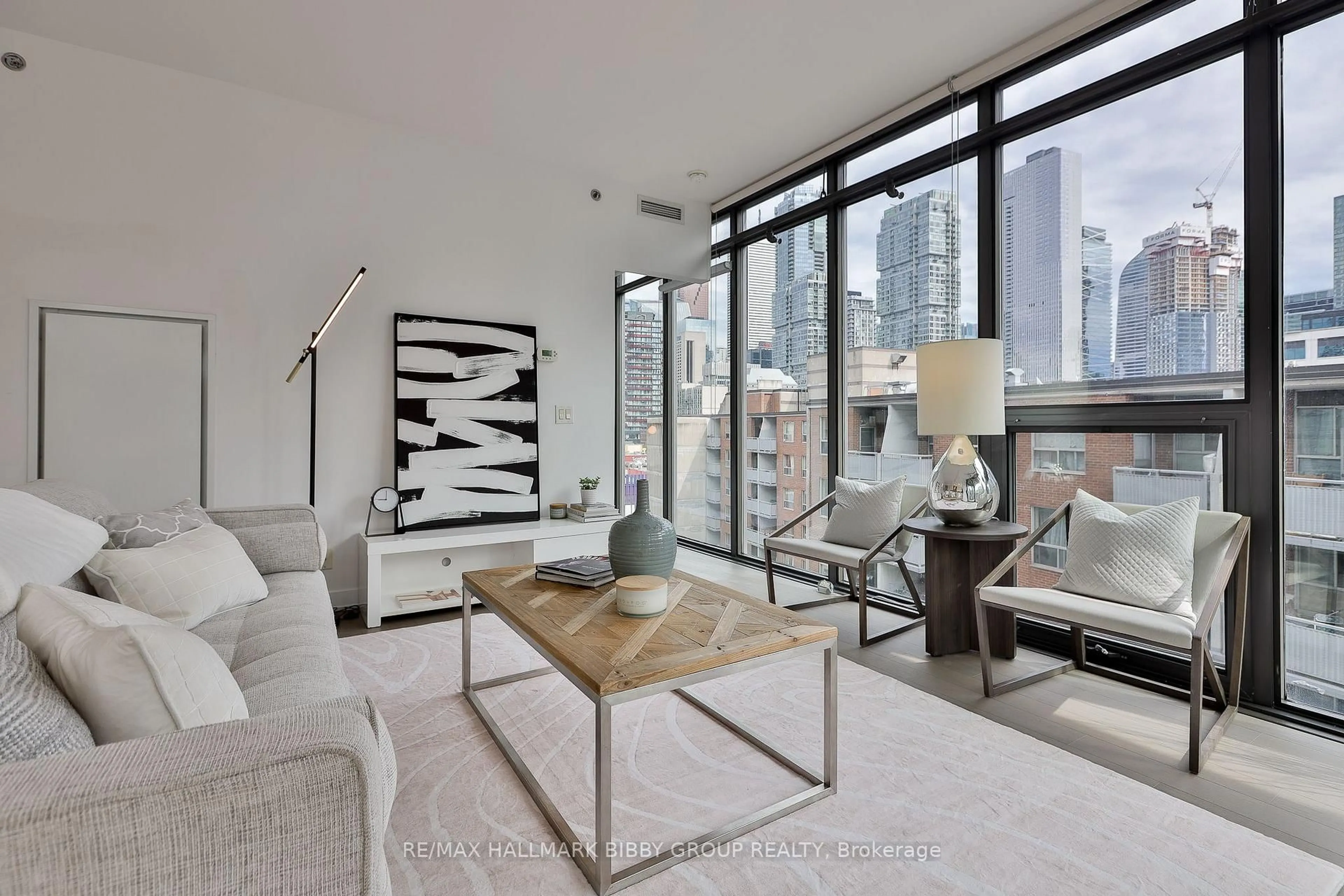 Living room with furniture, unknown for 15 Beverley St #710, Toronto Ontario M5T 1X8
