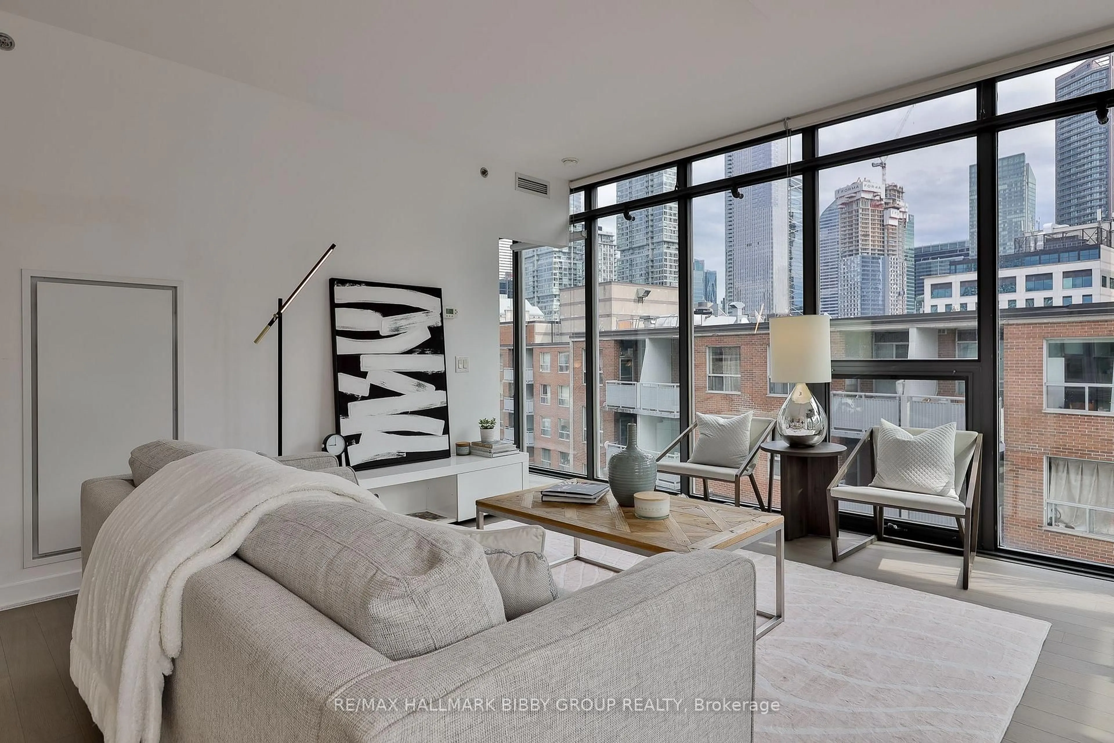 Living room with furniture, unknown for 15 Beverley St #710, Toronto Ontario M5T 1X8