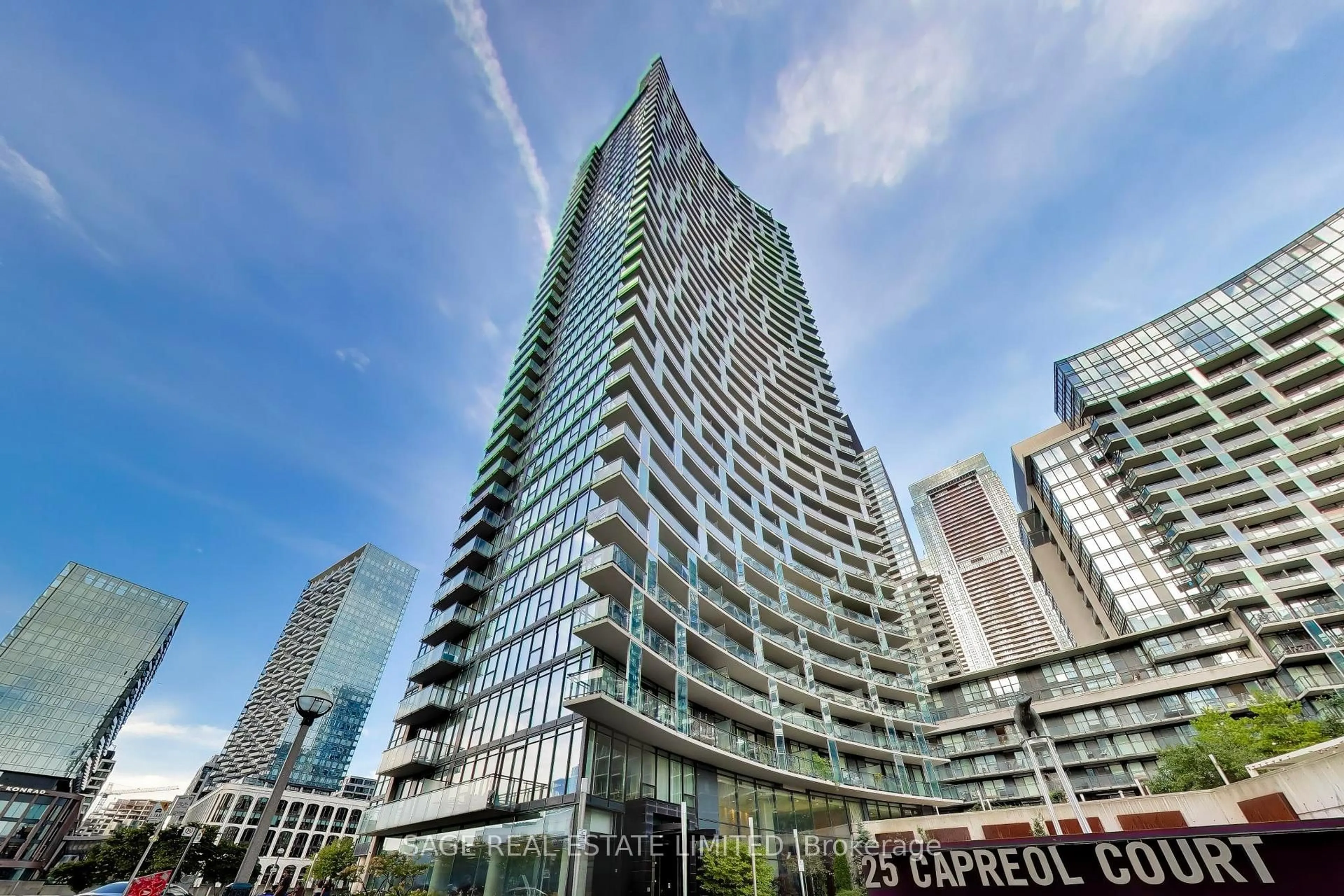 Indoor foyer for 25 Capreol Crt #2205, Toronto Ontario M5V 3Z7