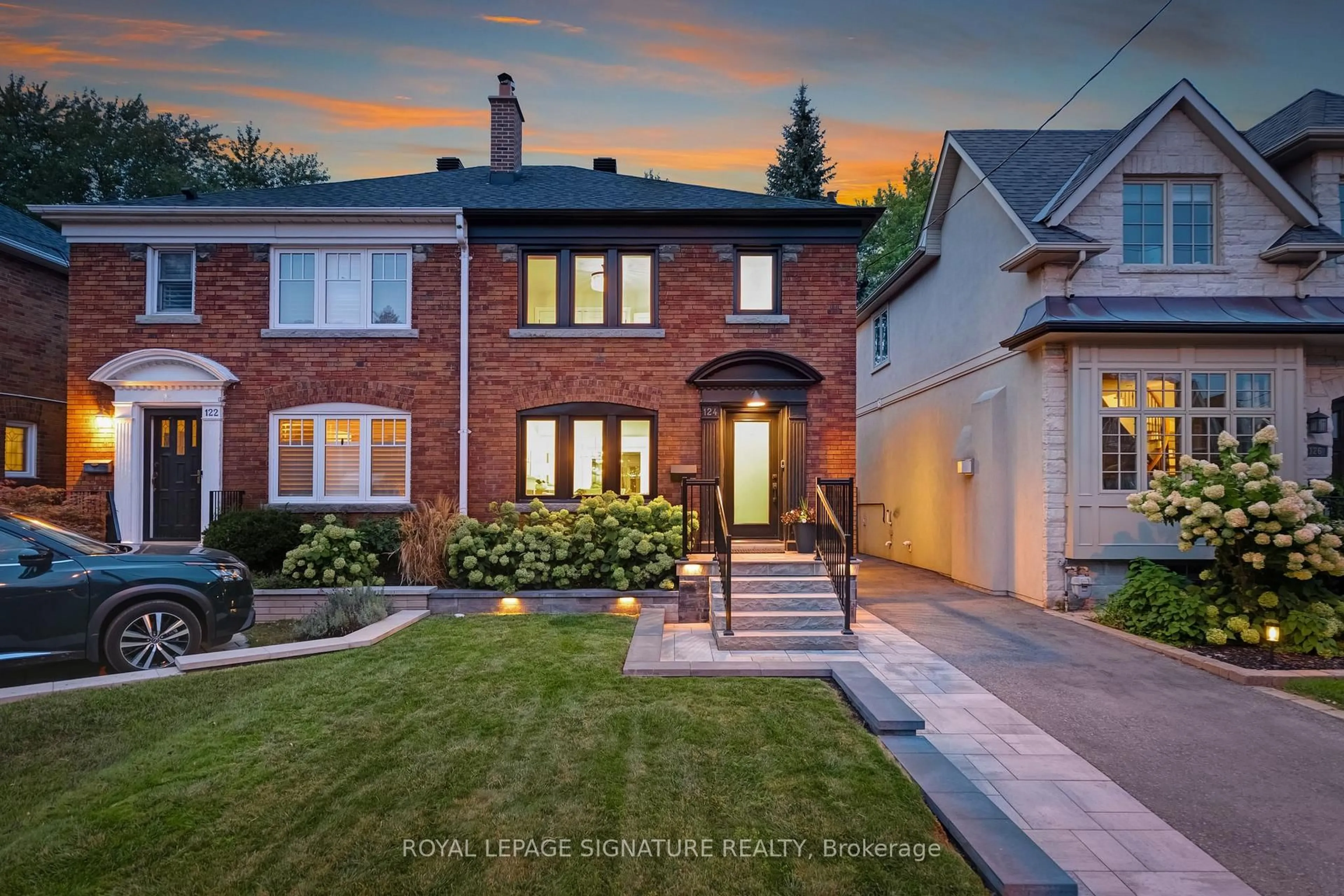 Home with brick exterior material, street for 124 Donlea Dr, Toronto Ontario M4G 2M5
