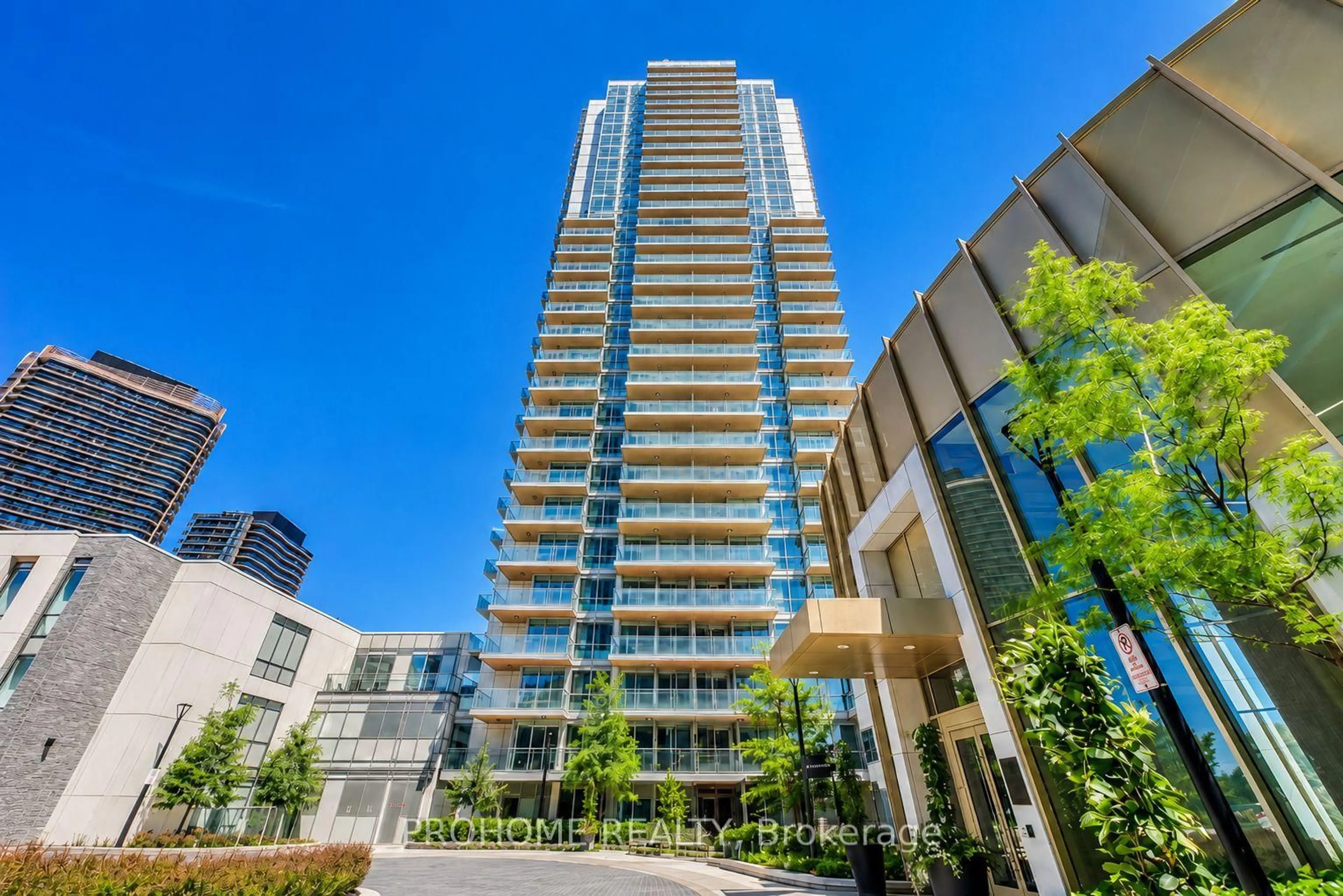 A pic from outside/outdoor area/front of a property/back of a property/a pic from drone, unknown for 27 McMahon Dr #1006, Toronto Ontario M2K 0J2