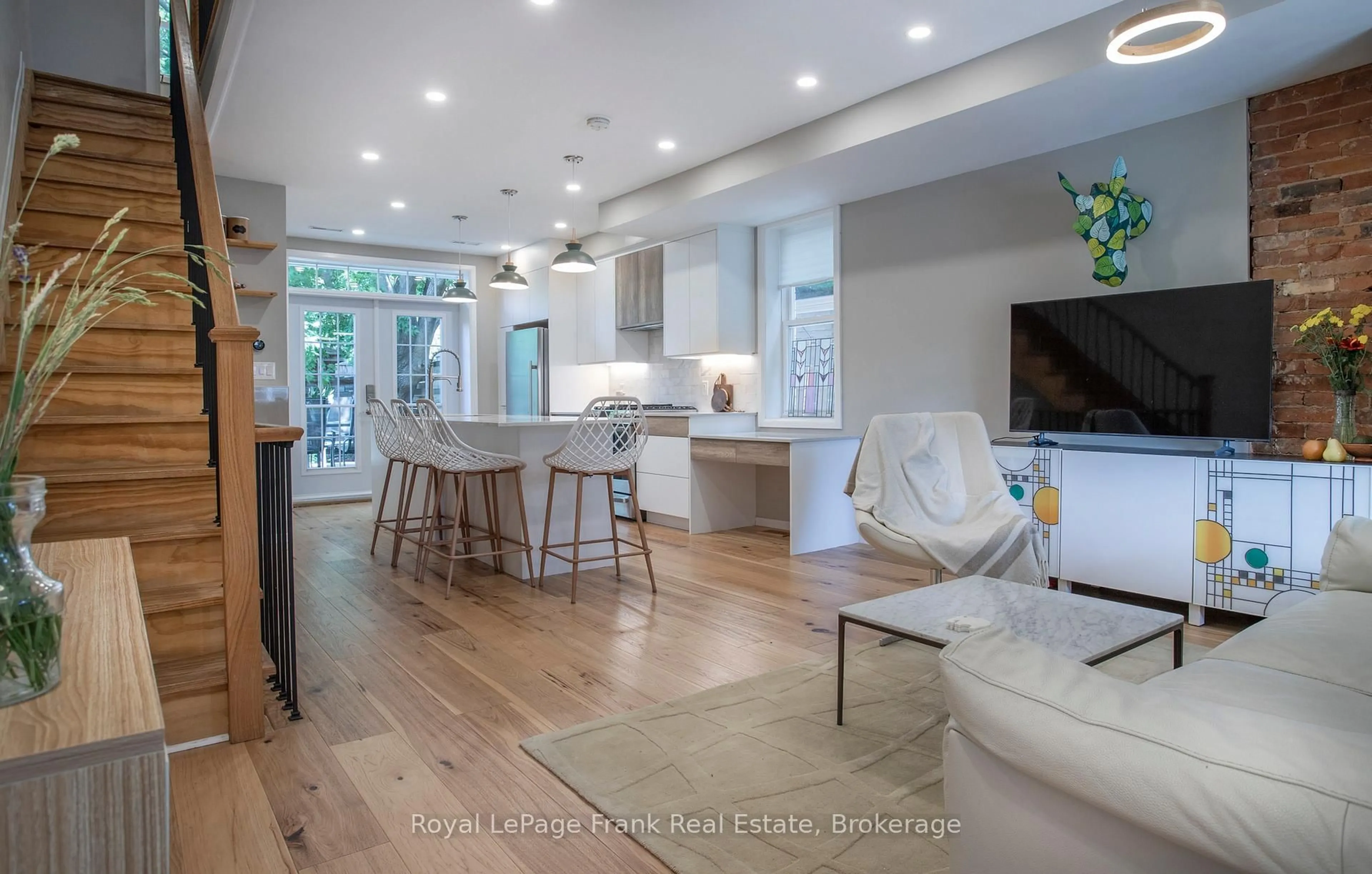 Open concept kitchen, ceramic/tile floor for 248 Benson Ave, Toronto Ontario M6G 2J6