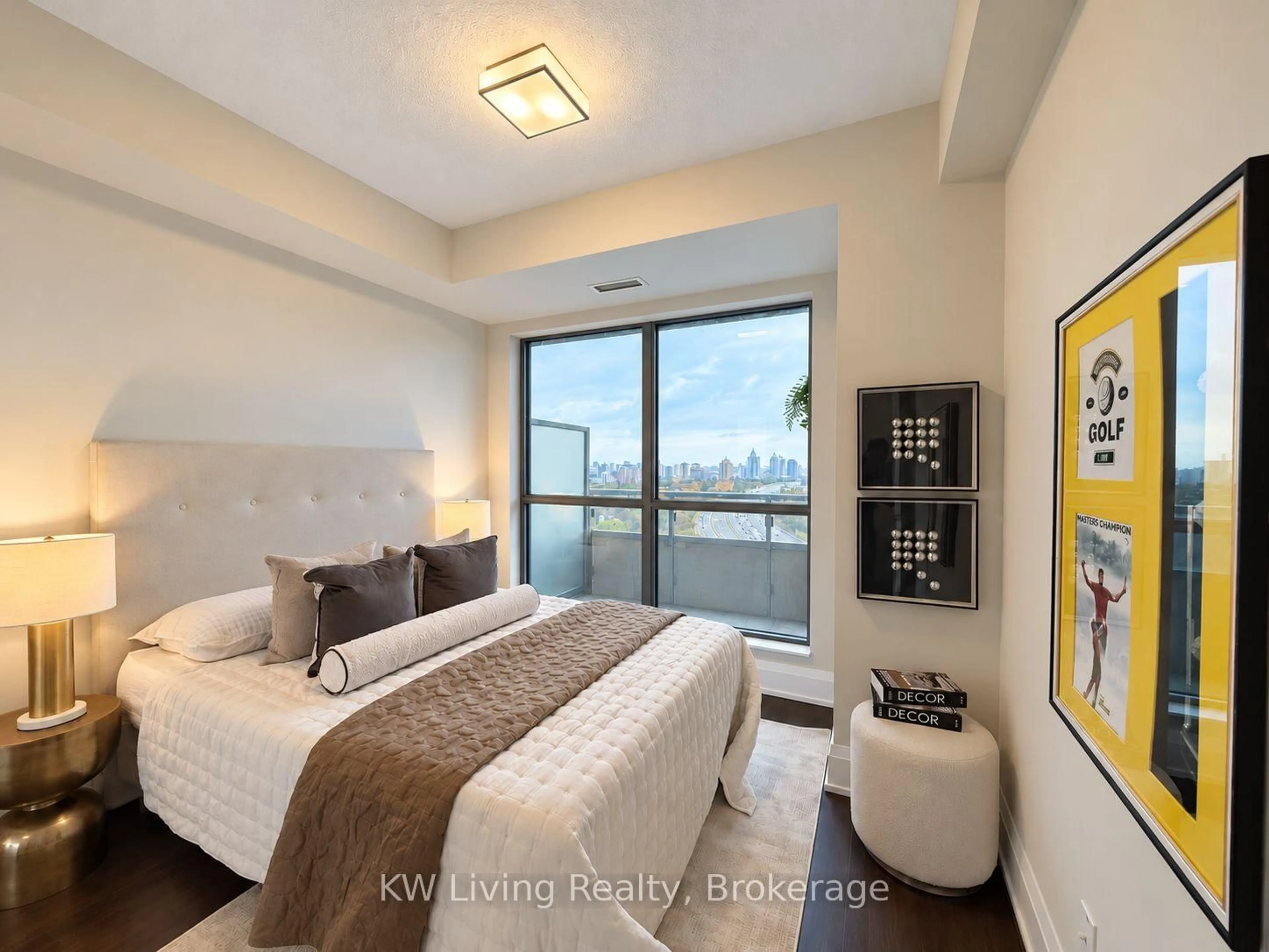 Bedroom with bed, unknown for 120 Harrison Garden Blvd #1805, Toronto Ontario M2N 0H1