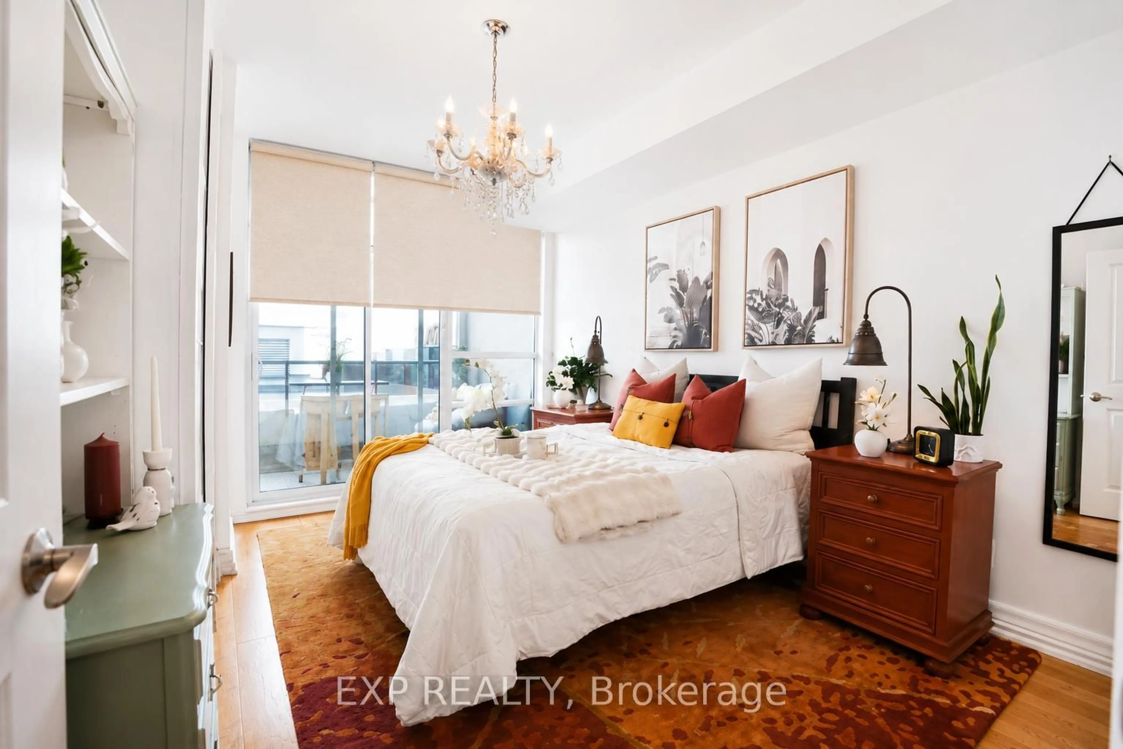 Bedroom with bed, unknown for 500 St Clair Ave #404, Toronto Ontario M6C 1A8