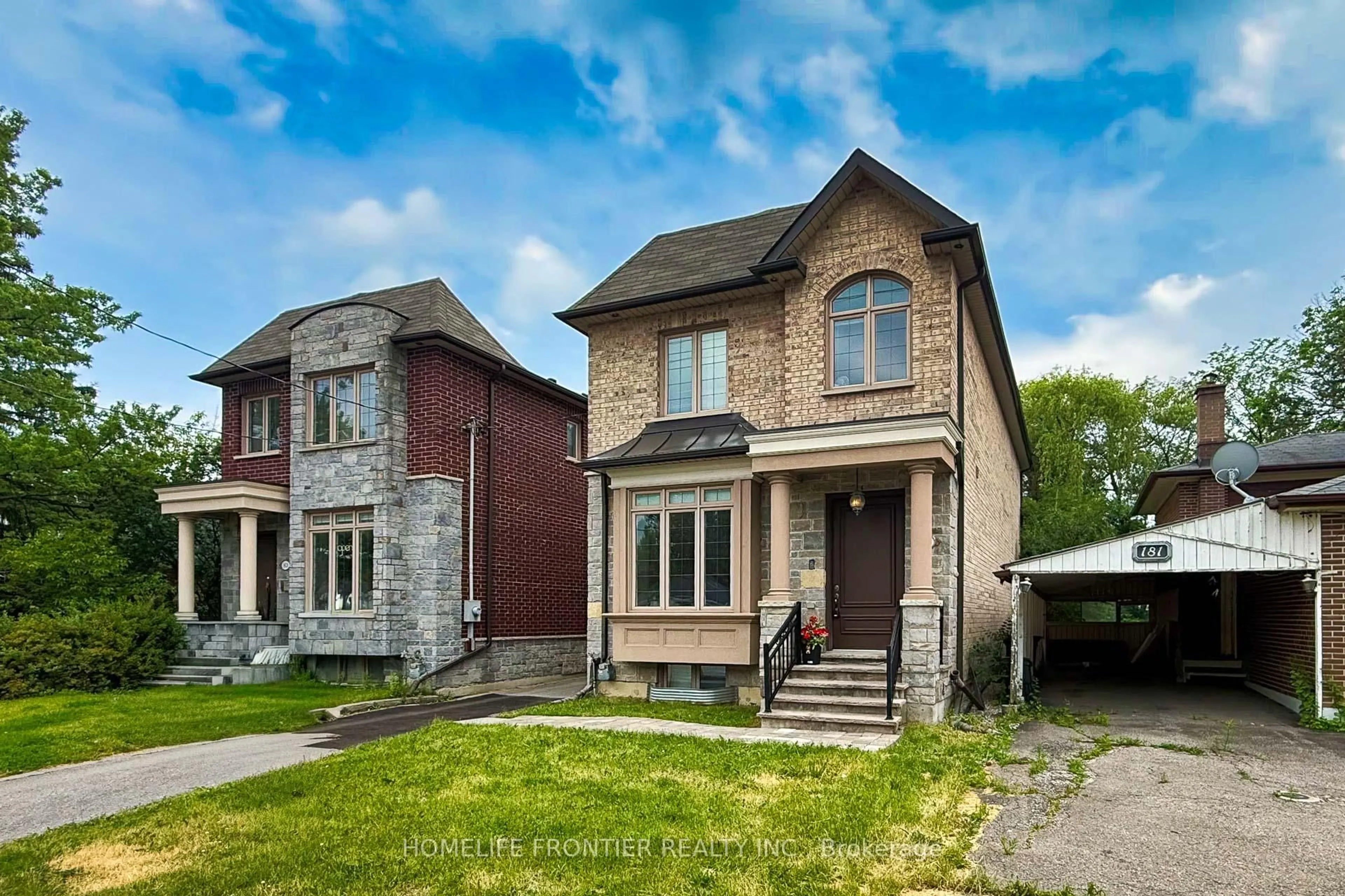 Home with brick exterior material, street for 183 Finch Ave, Toronto Ontario M2N 4R8