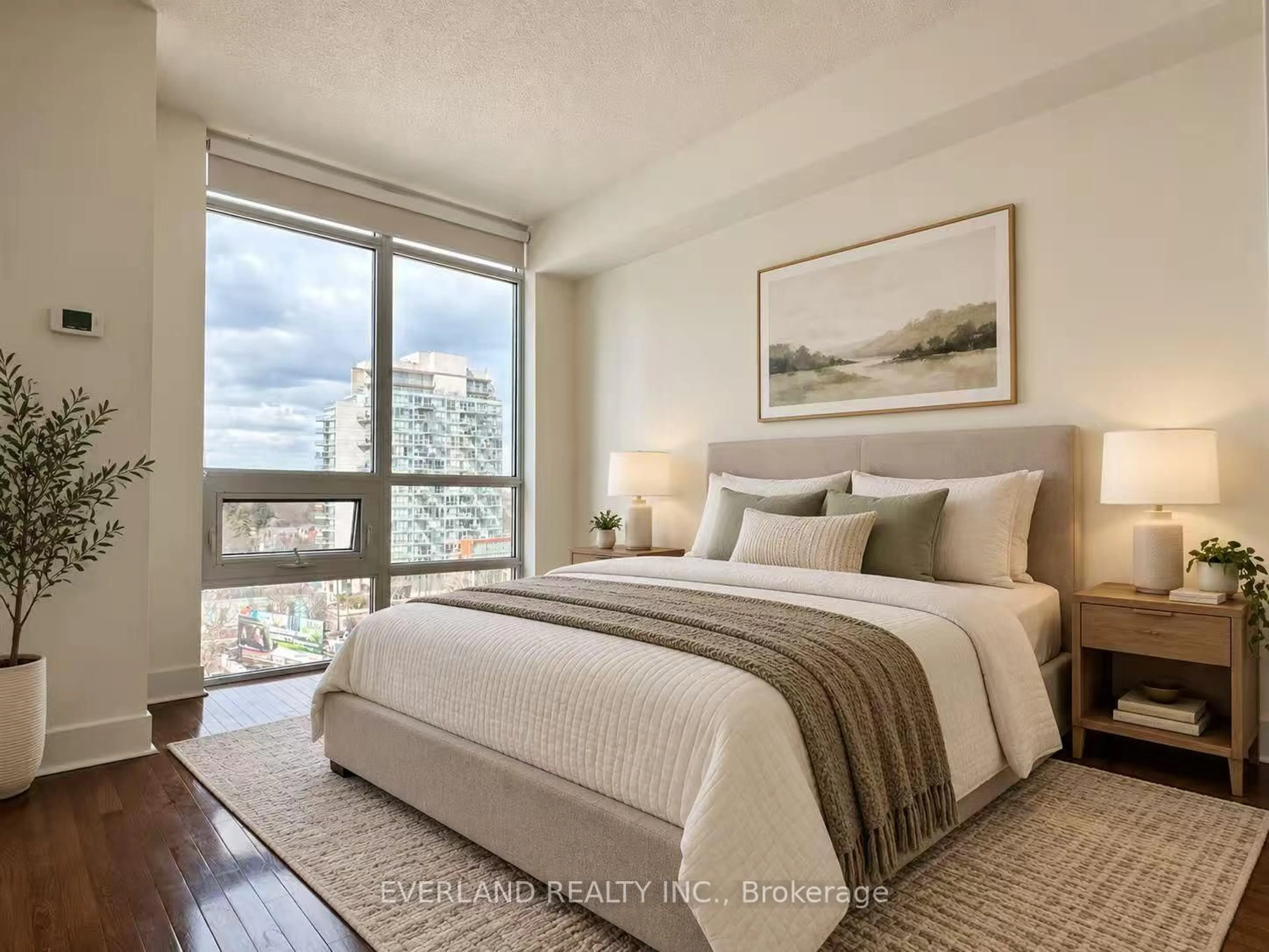 Bedroom with bed, unknown for 26 Norton Ave #901, Toronto Ontario M2N 0C6