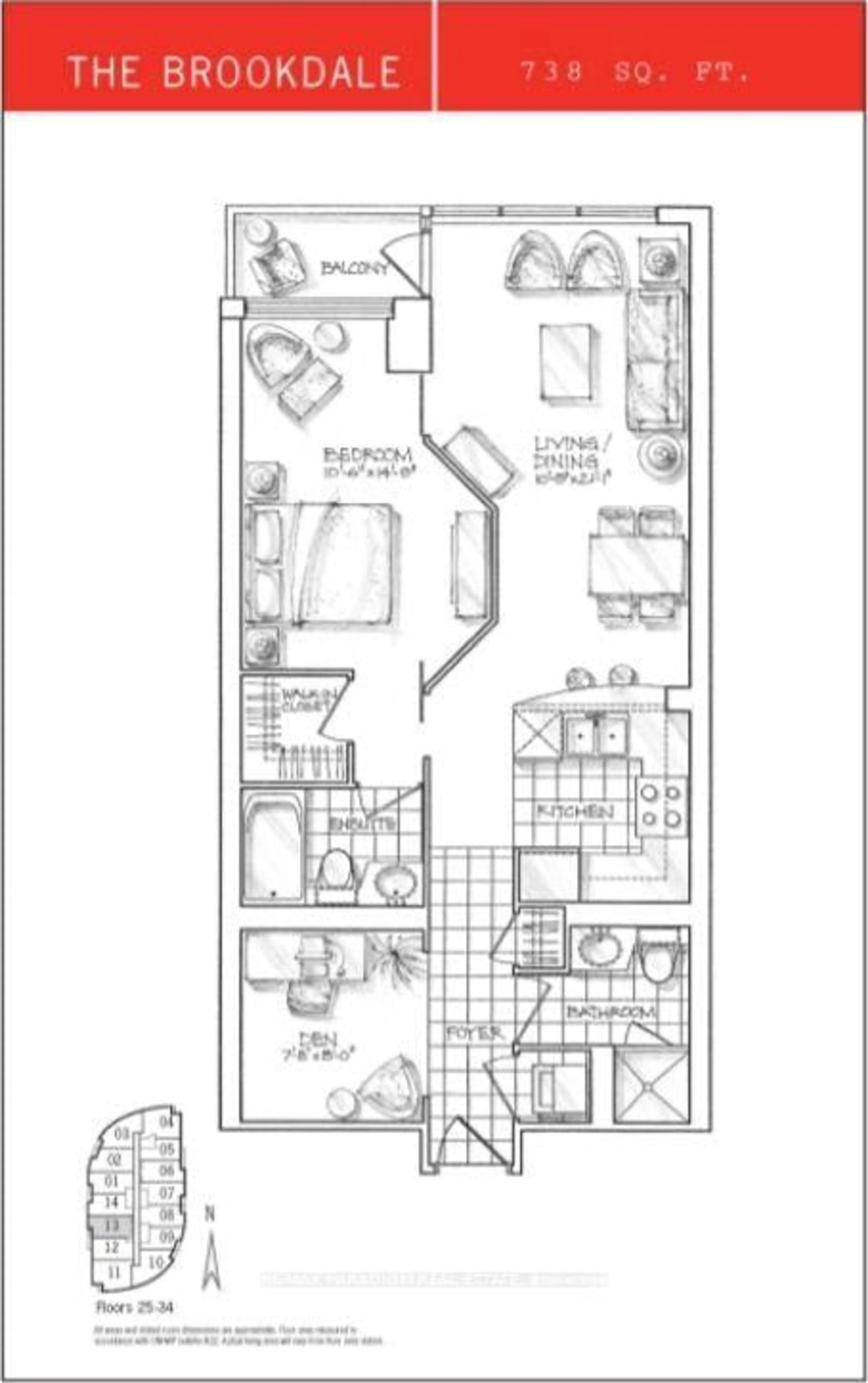 Floor plan for 18 Yonge St #3713, Toronto Ontario M5E 1Z8