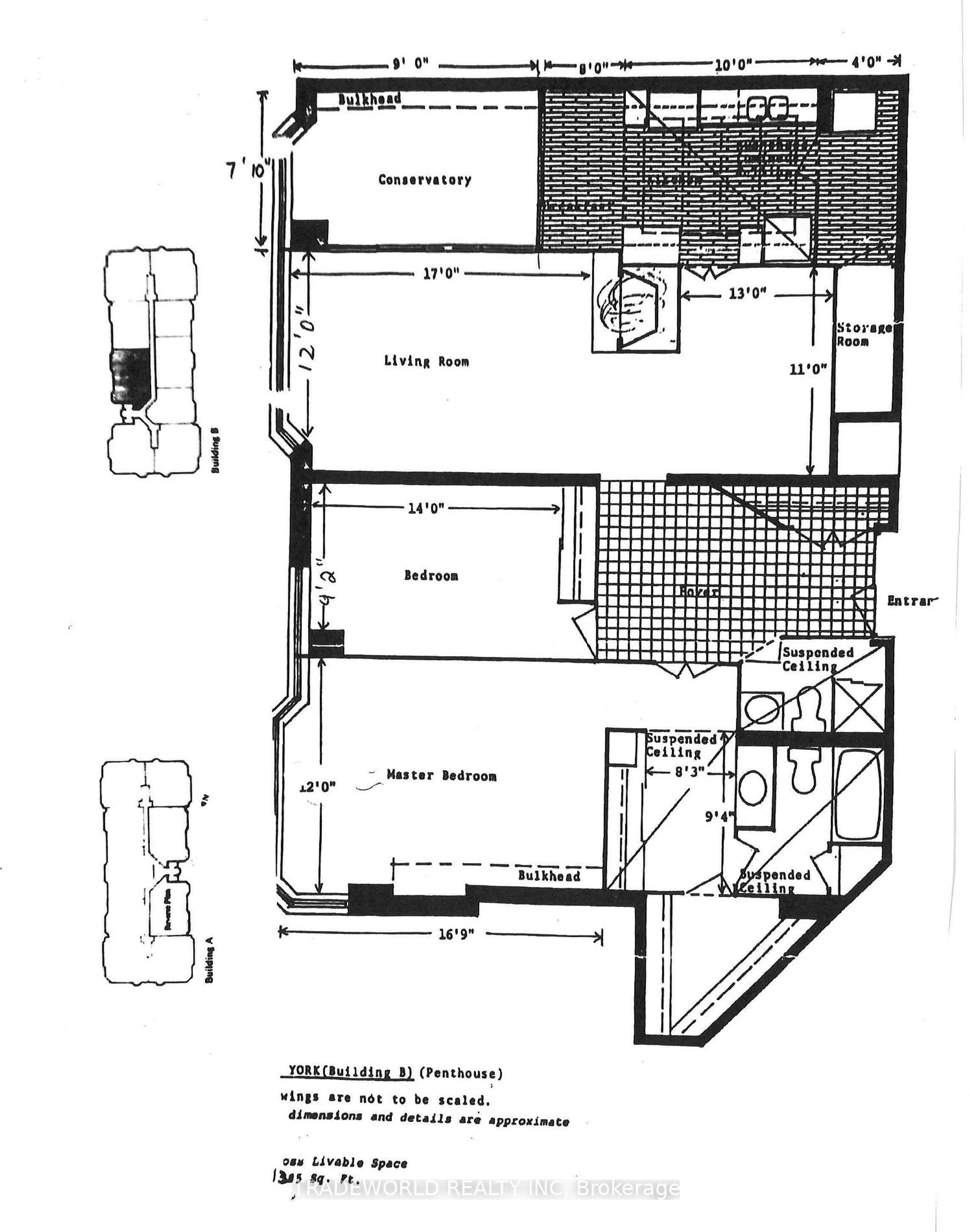 Floor plan for 280 Simcoe St #1503, Toronto Ontario M5T 2Y5