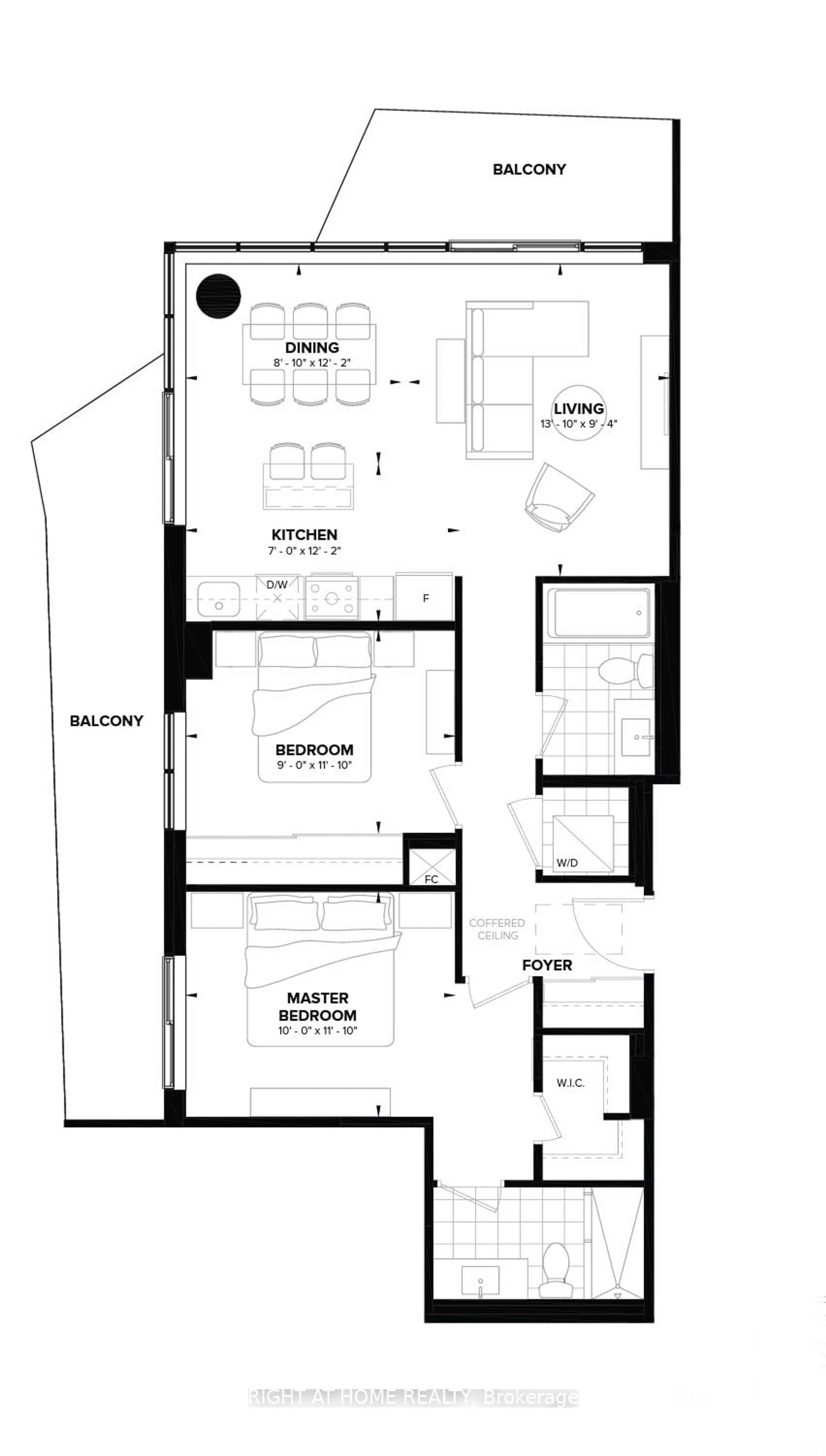 Floor plan for 15 Ellerslie Ave #Ph06, Toronto Ontario M2N 0E7