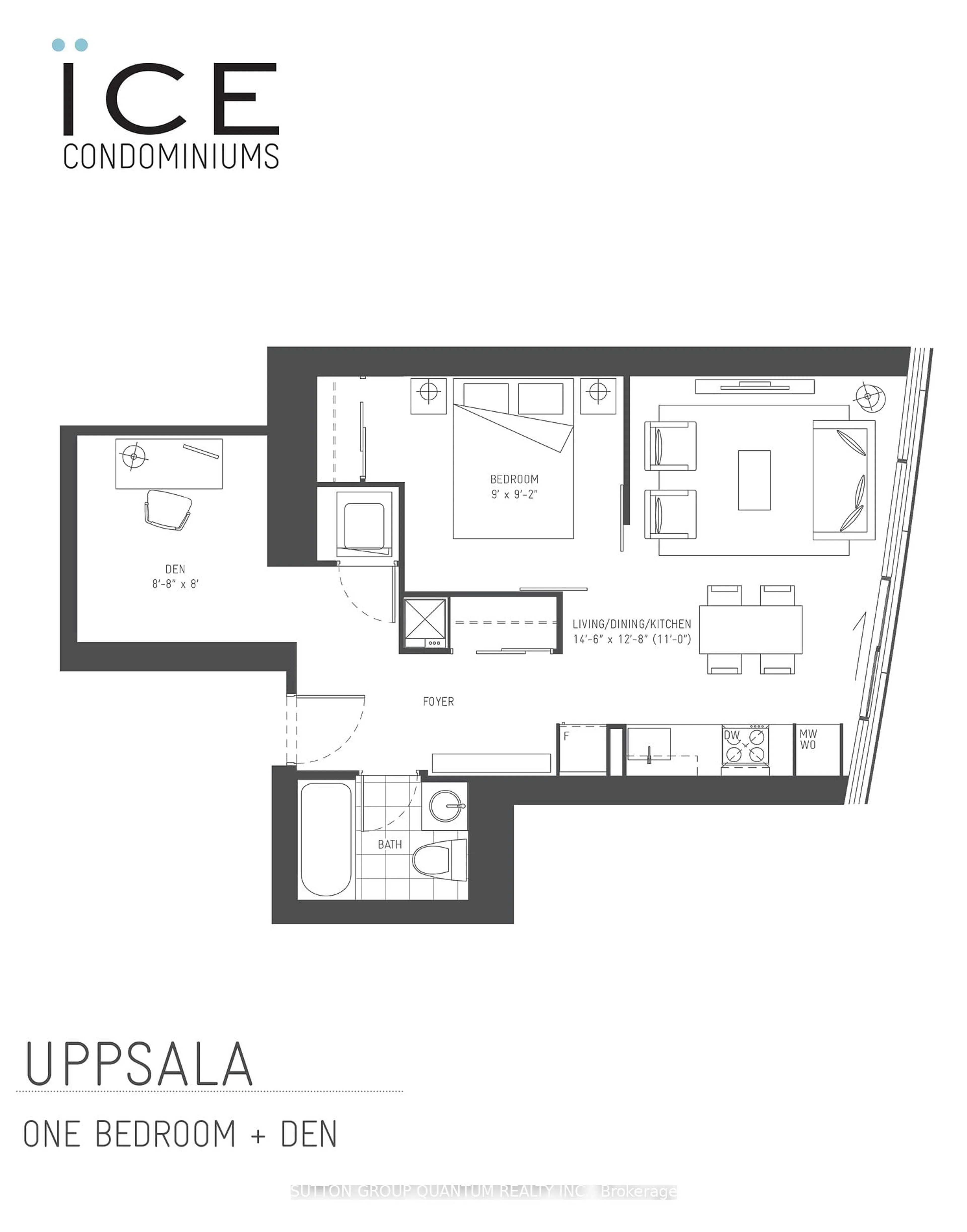 Floor plan for 12 York St #4901, Toronto Ontario M5J 0A9