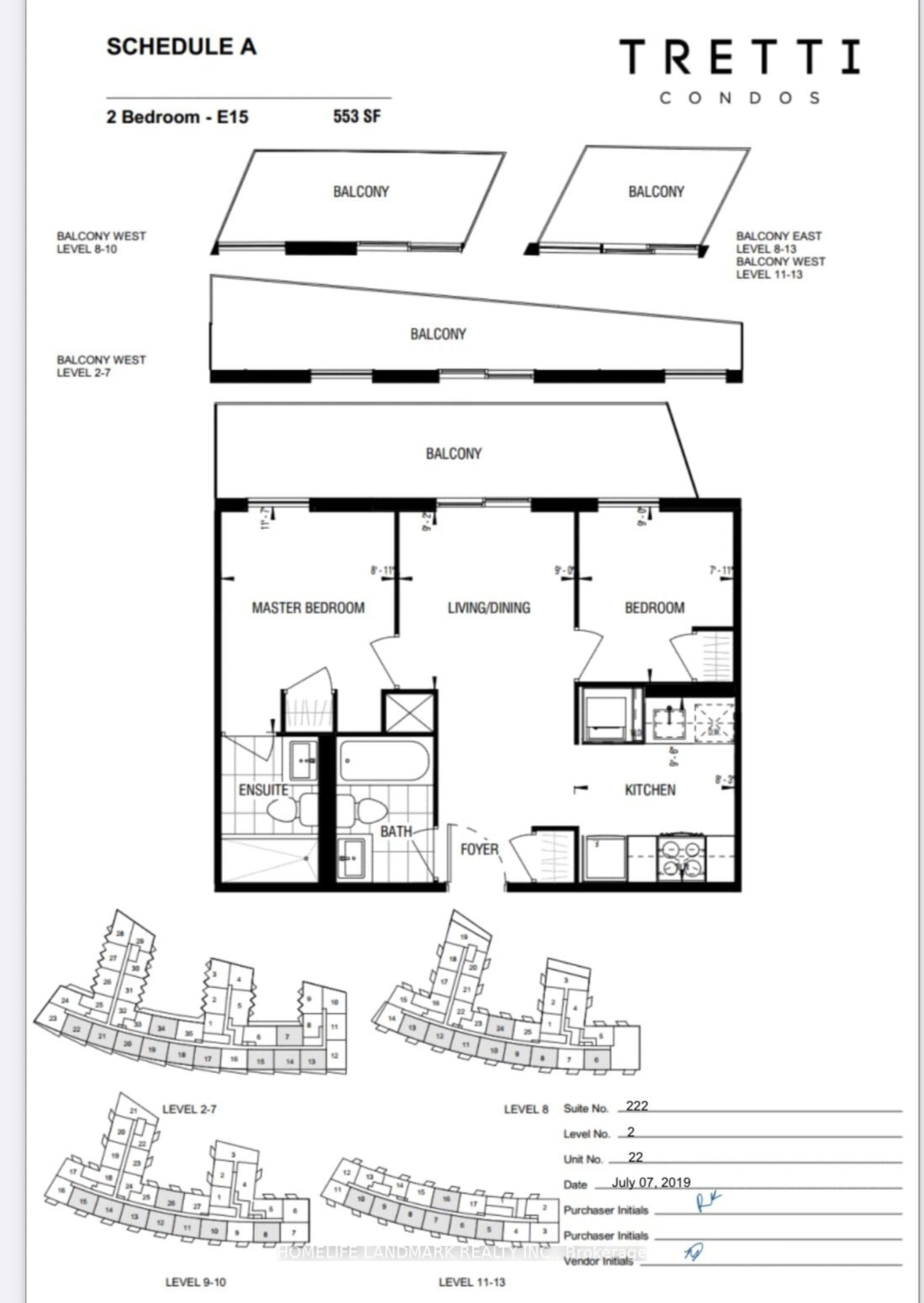 Floor plan for 30 Tretti Way #222, Toronto Ontario M3H 0E3