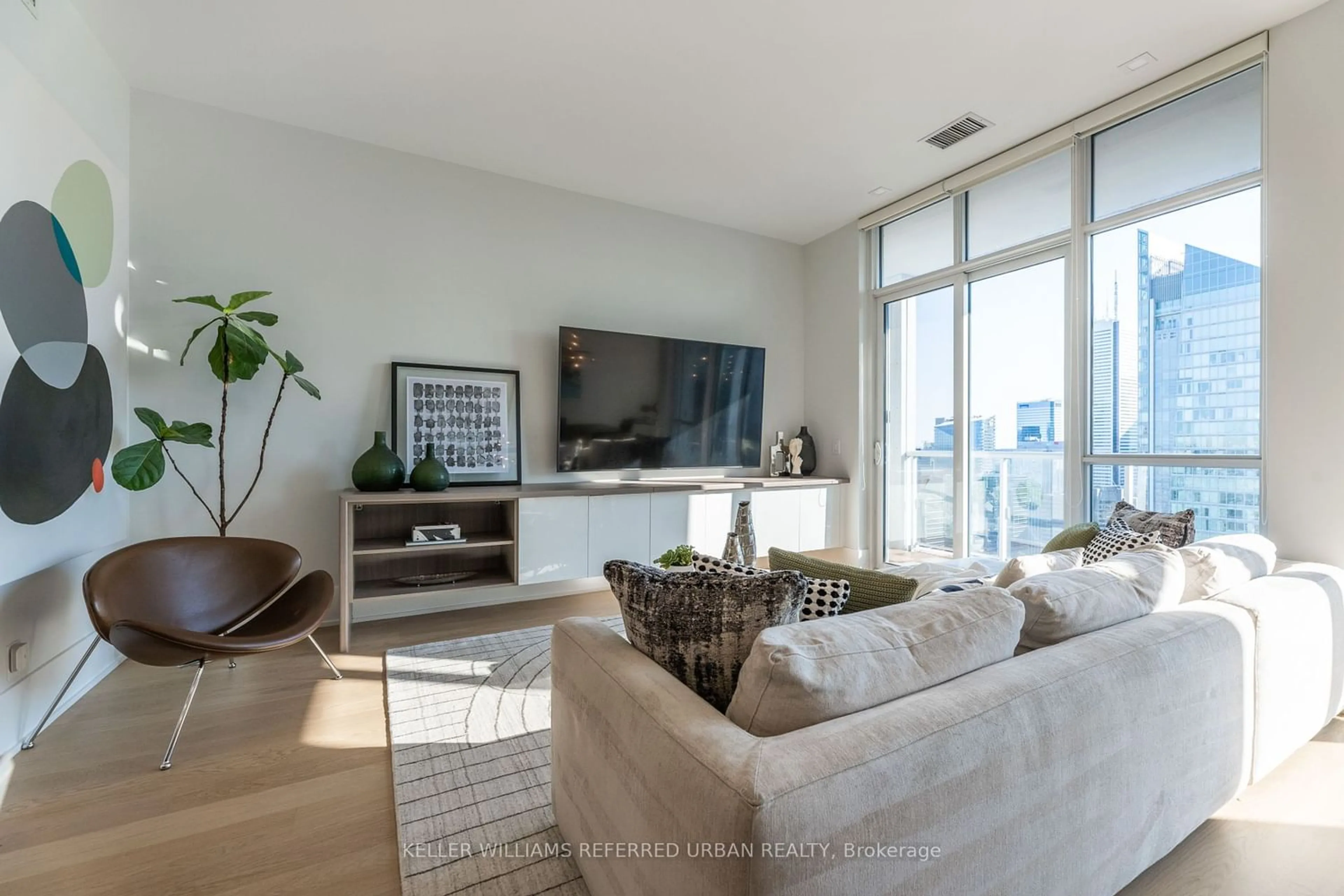 Living room for 300 Front St #4902, Toronto Ontario M5V 0E9