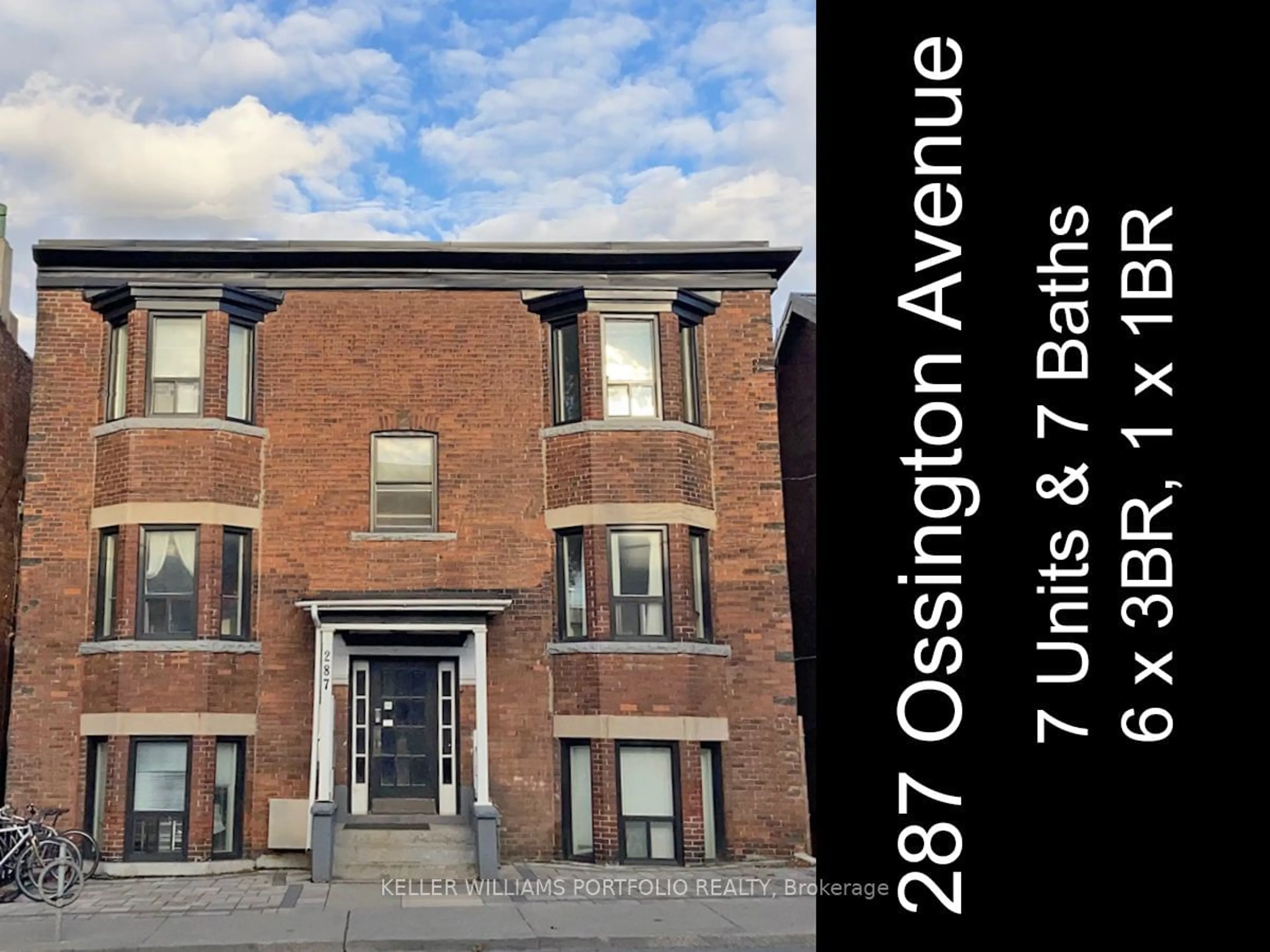 Home with unknown exterior material for 287 Ossington Ave, Toronto Ontario M6J 3A1
