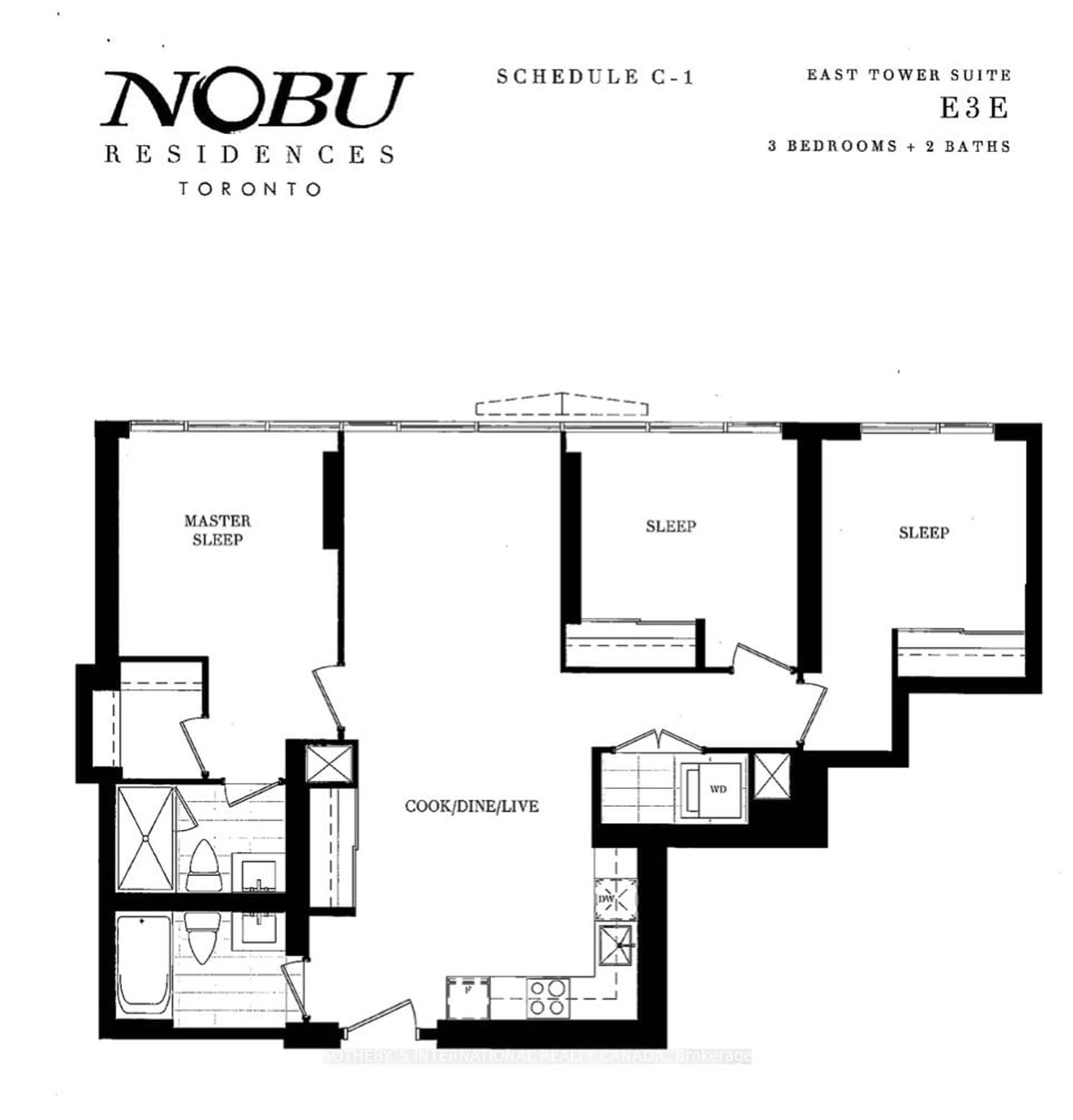 Floor plan for 15 Mercer St #3604, Toronto Ontario M5V 3C6