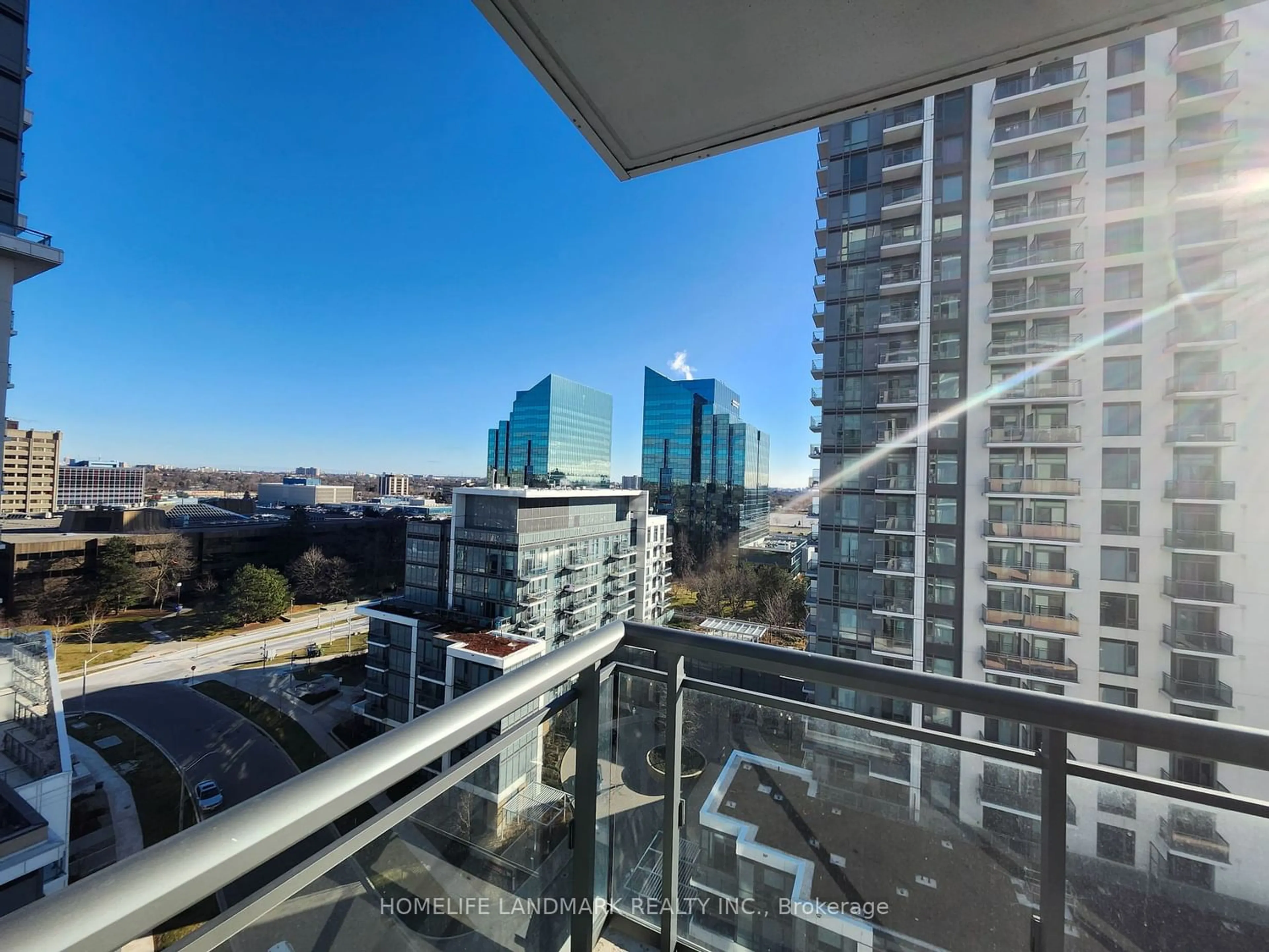 Balcony in the apartment for 50 Ann O'reilly Rd #1105, Toronto Ontario M2J 0C9