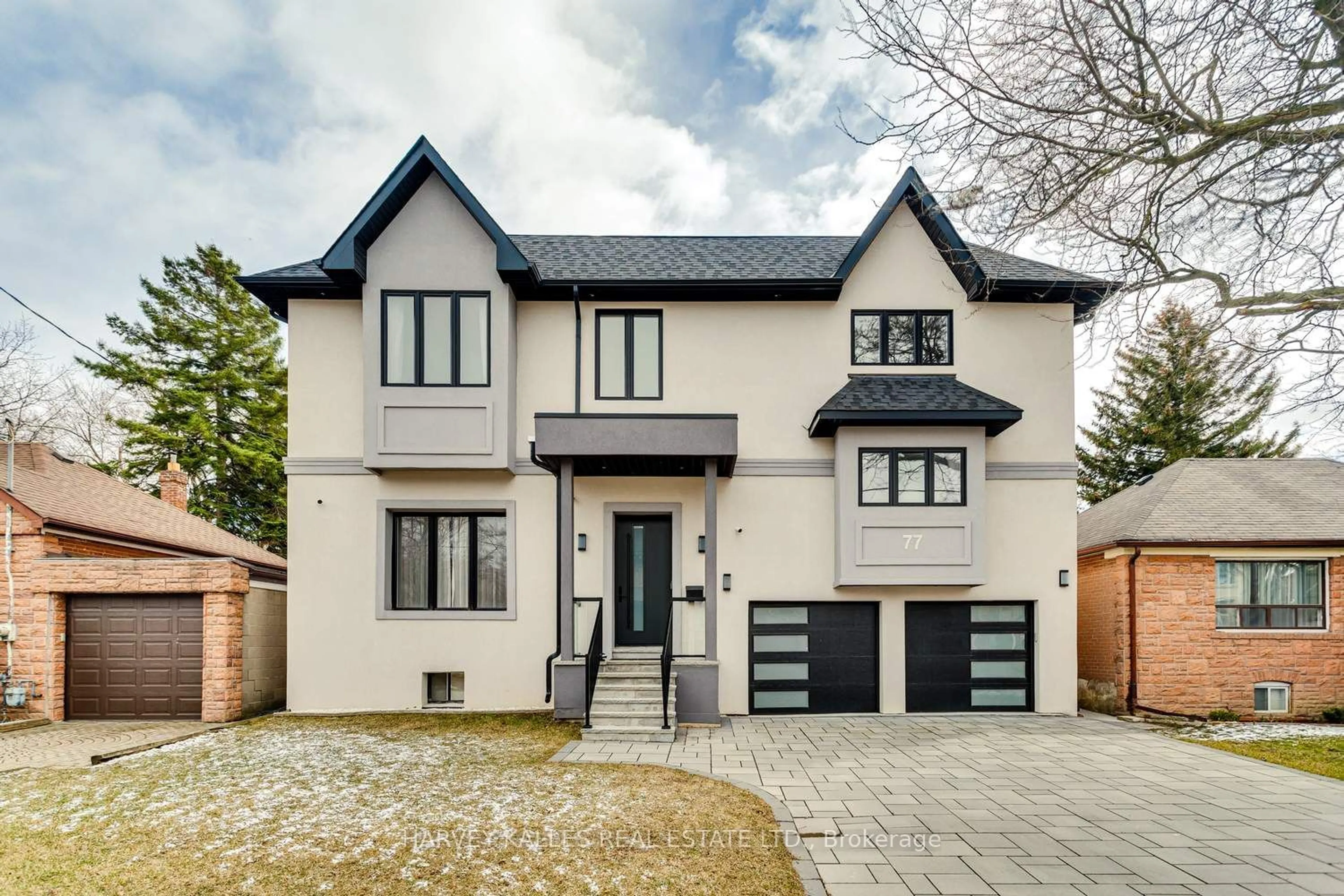 Home with brick exterior material for 77 Fairholme Ave, Toronto Ontario M6B 2W8