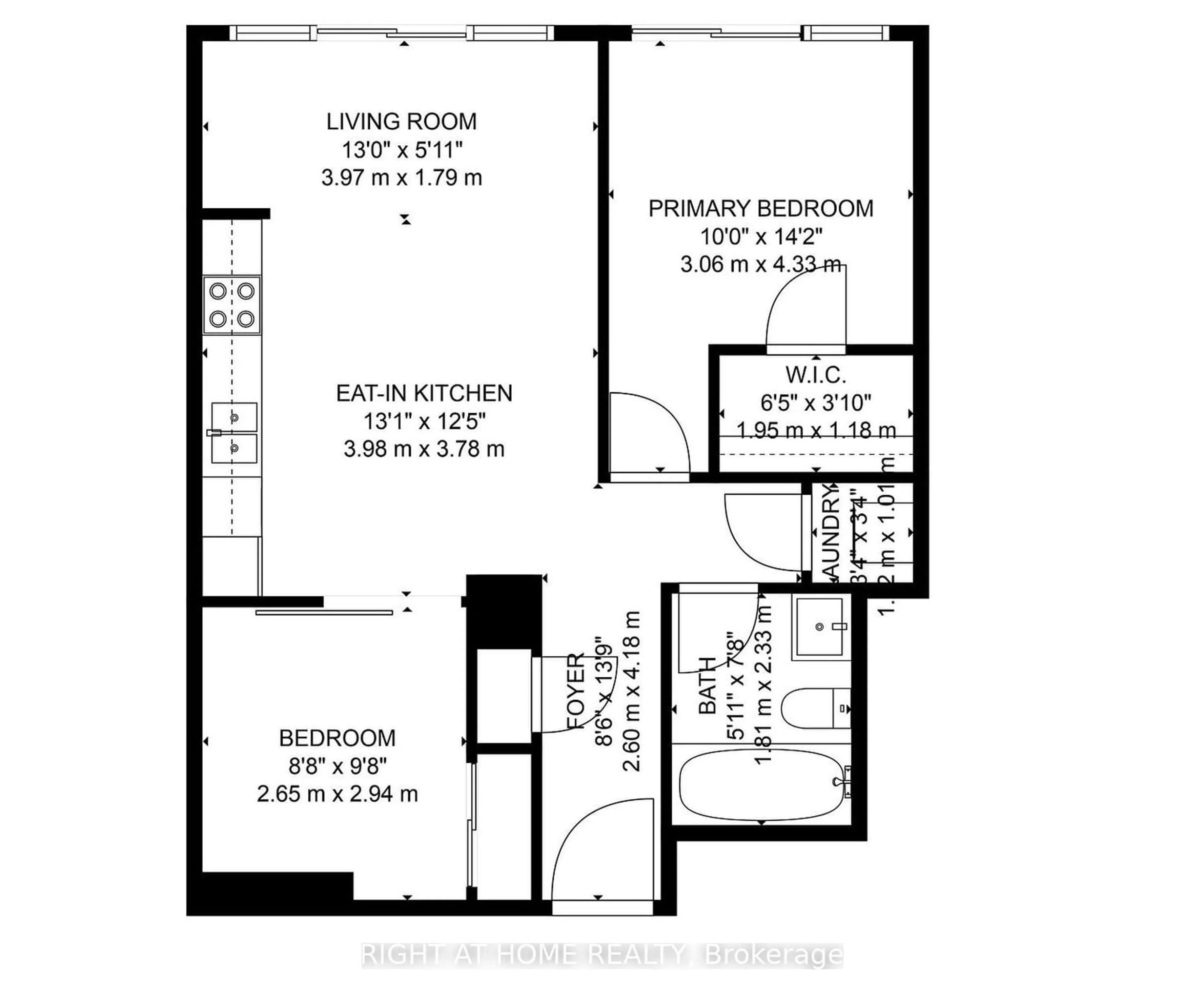 Floor plan for 2015 Sheppard Ave #1111, Toronto Ontario M2J 1W6