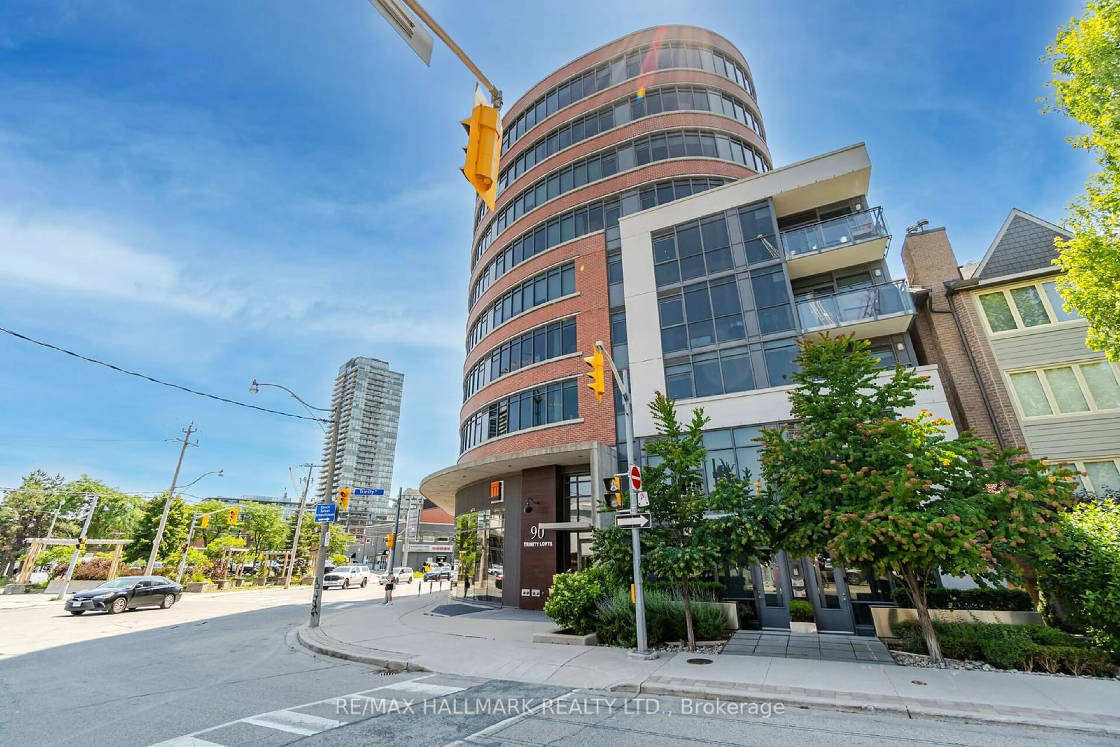 A pic from exterior of the house or condo for 90 Trinity St #401, Toronto Ontario M5A 3C6