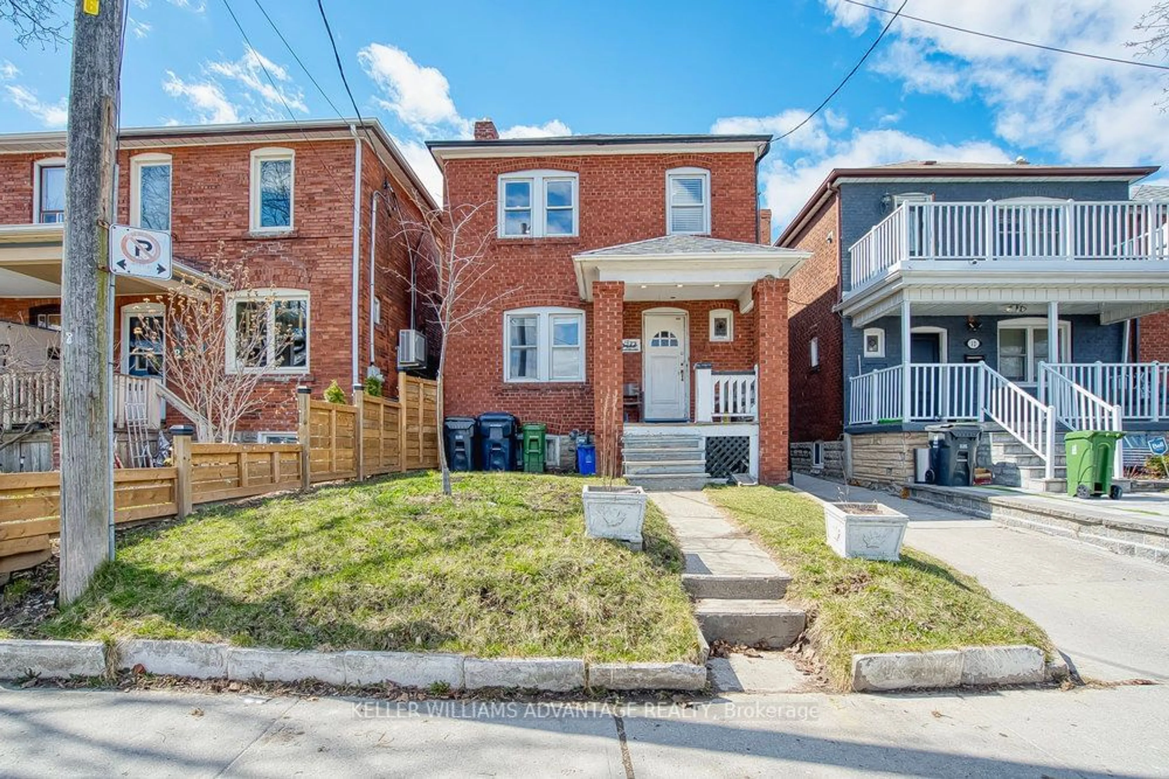Home with brick exterior material for 10 Alameda Ave, Toronto Ontario M6C 3W2