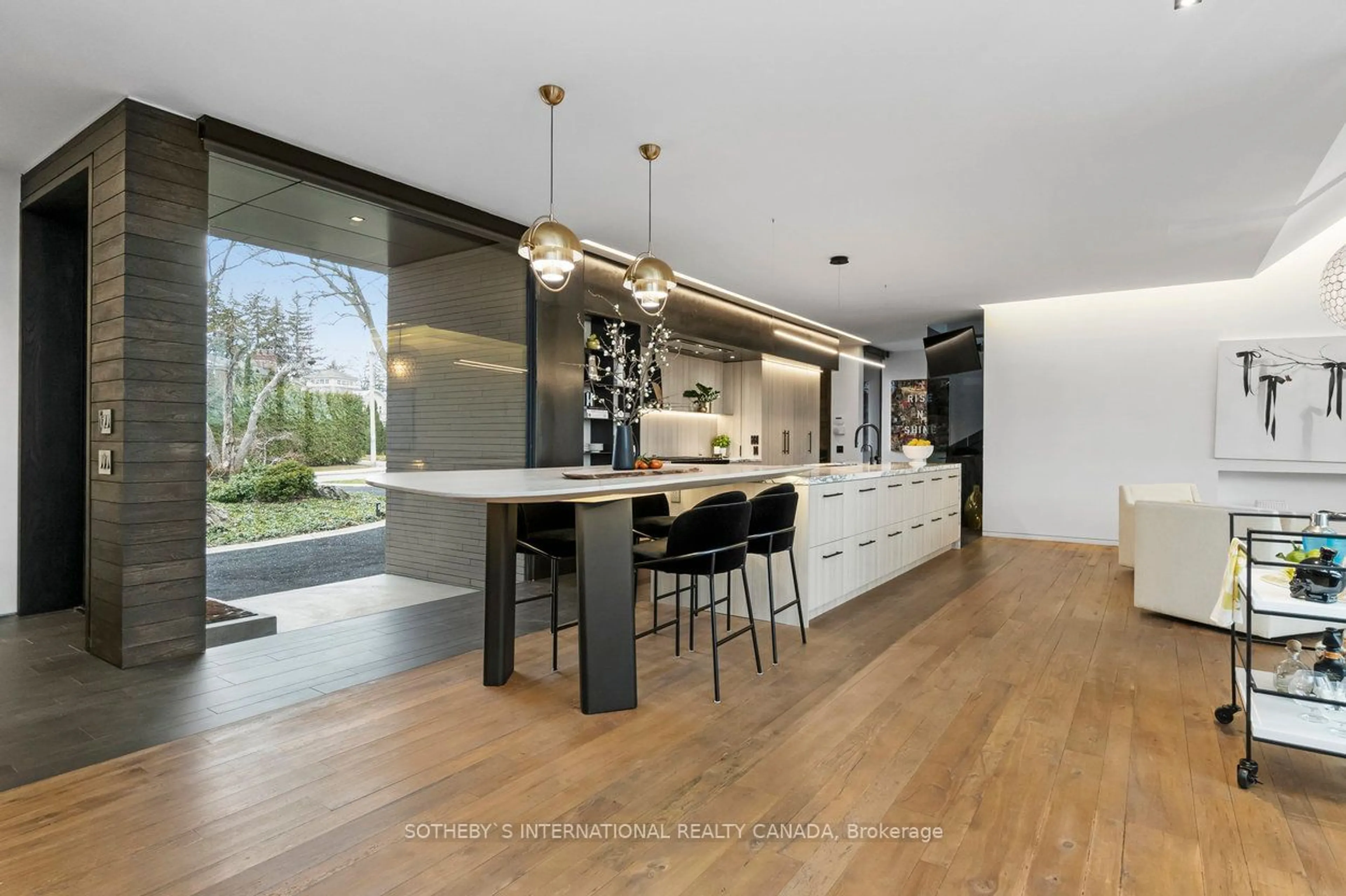 Contemporary kitchen, wood floors, cottage for 95 Riverview Dr, Toronto Ontario M4N 3C6