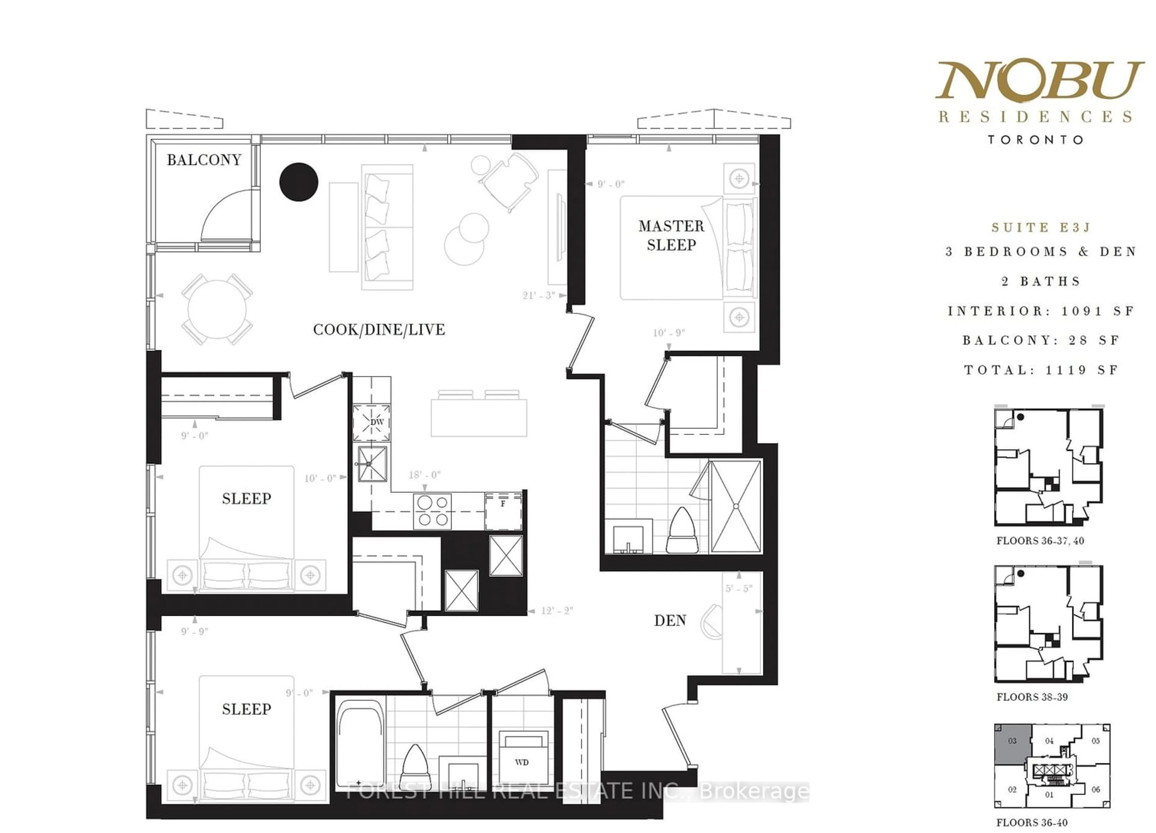 Floor plan for 35 Mercer St #3603, Toronto Ontario M5V 0V1