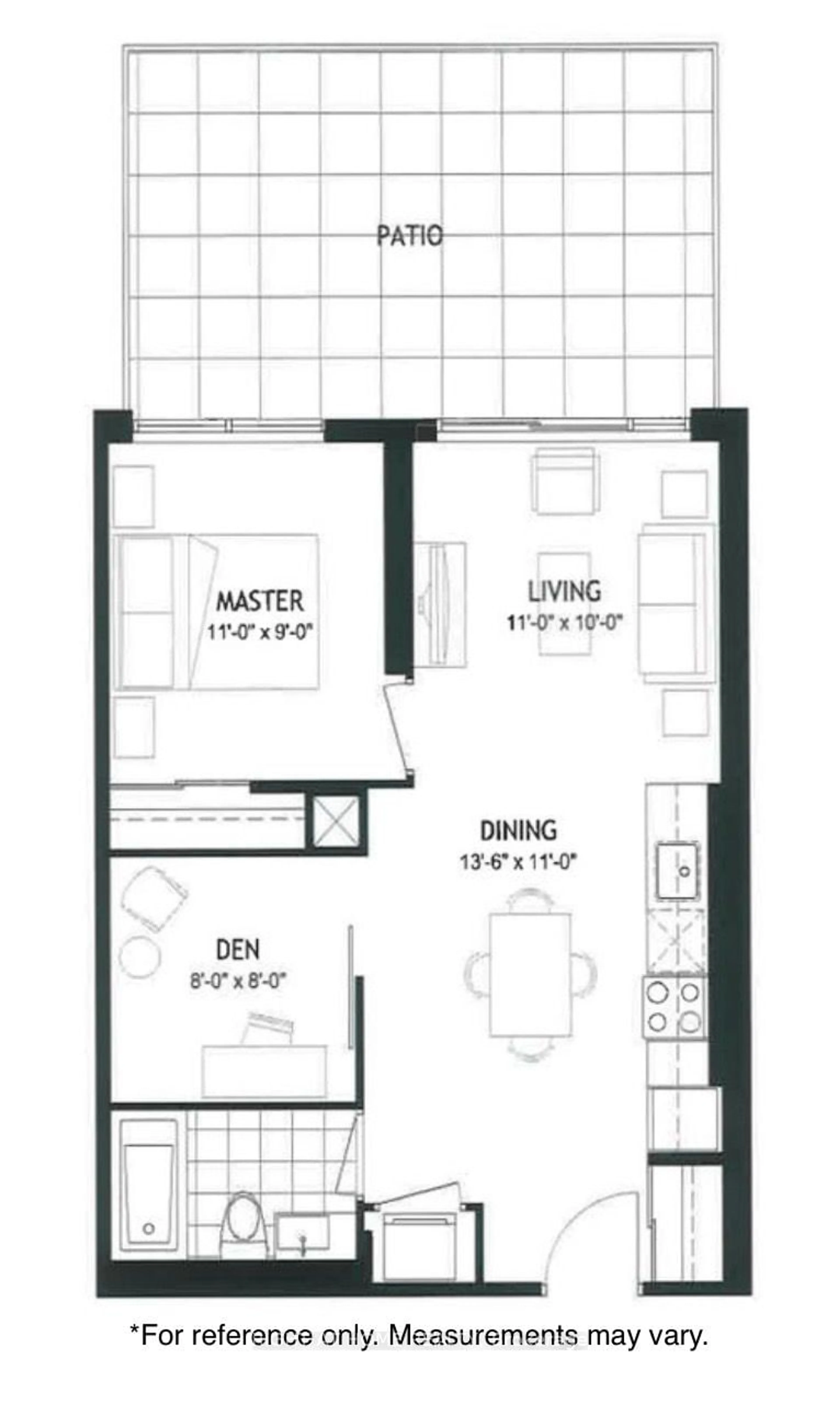 Floor plan for 52 Forest Manor Rd #225, Toronto Ontario M2J 0E2