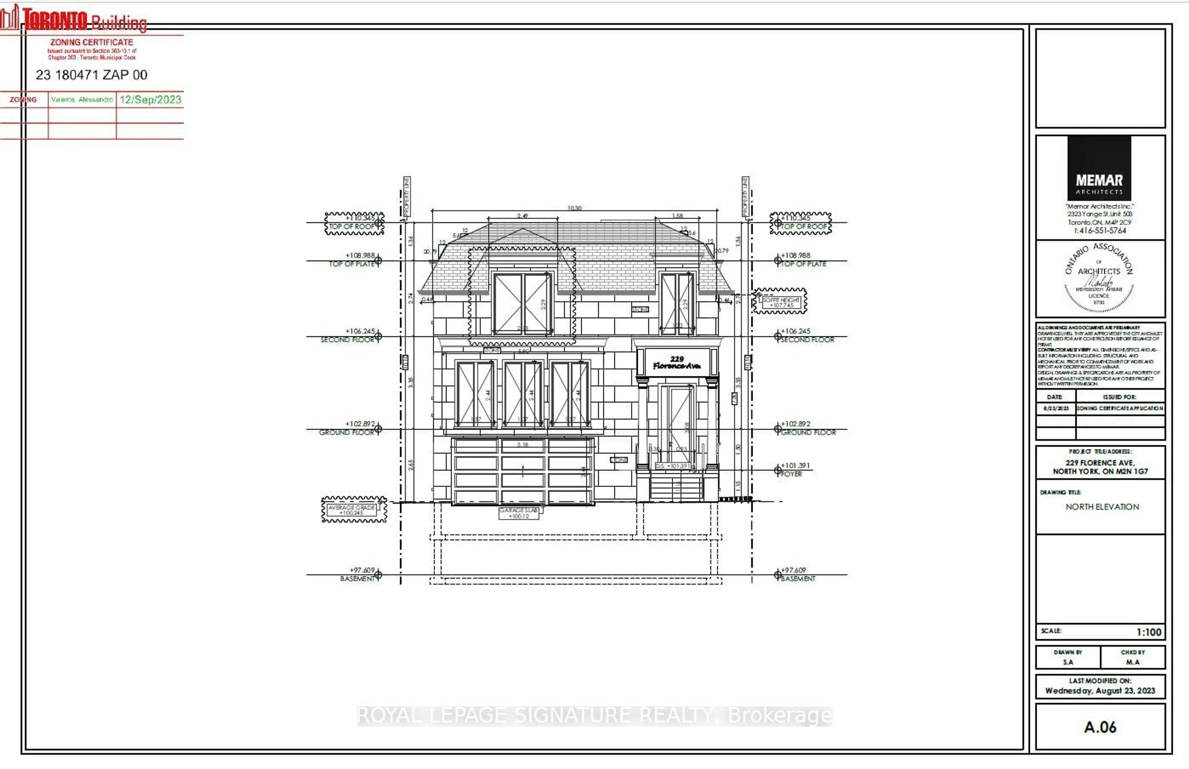 Floor plan for 229 Florence Ave, Toronto Ontario M2N 1G7