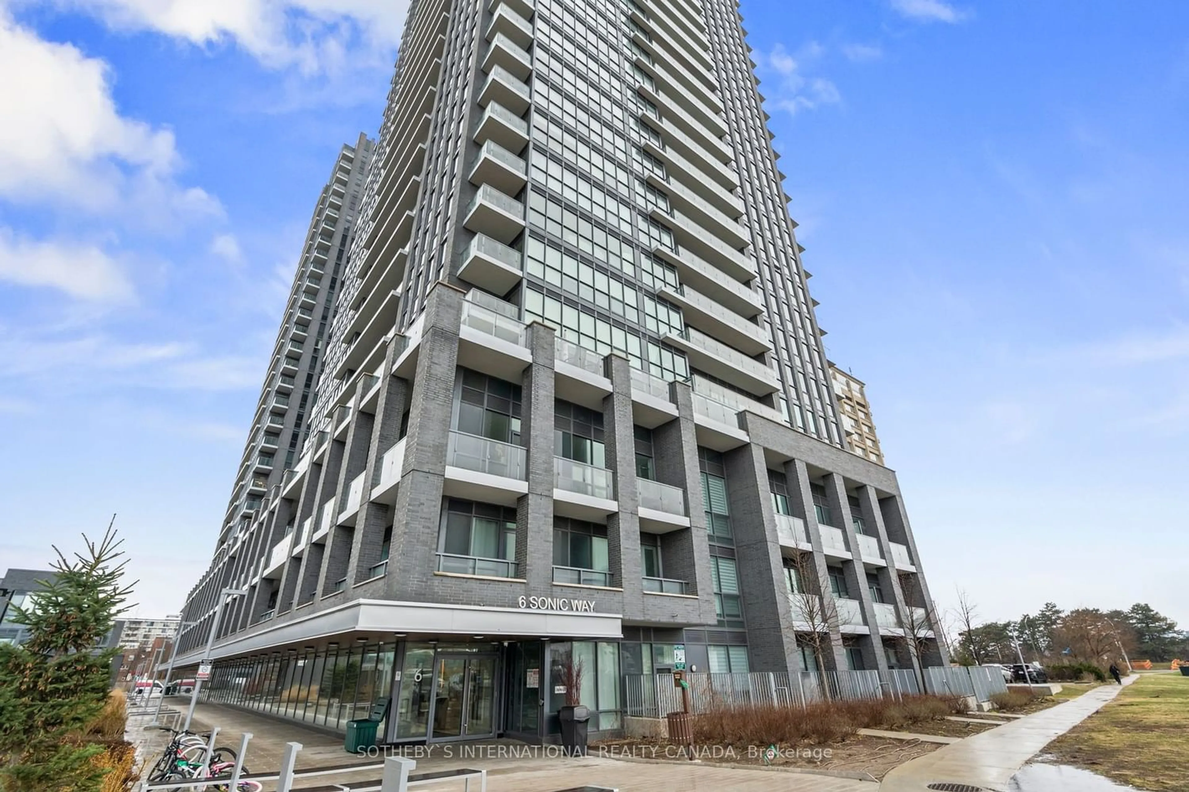 A pic from exterior of the house or condo for 6 Sonic Way #302, Toronto Ontario M3C 0P1
