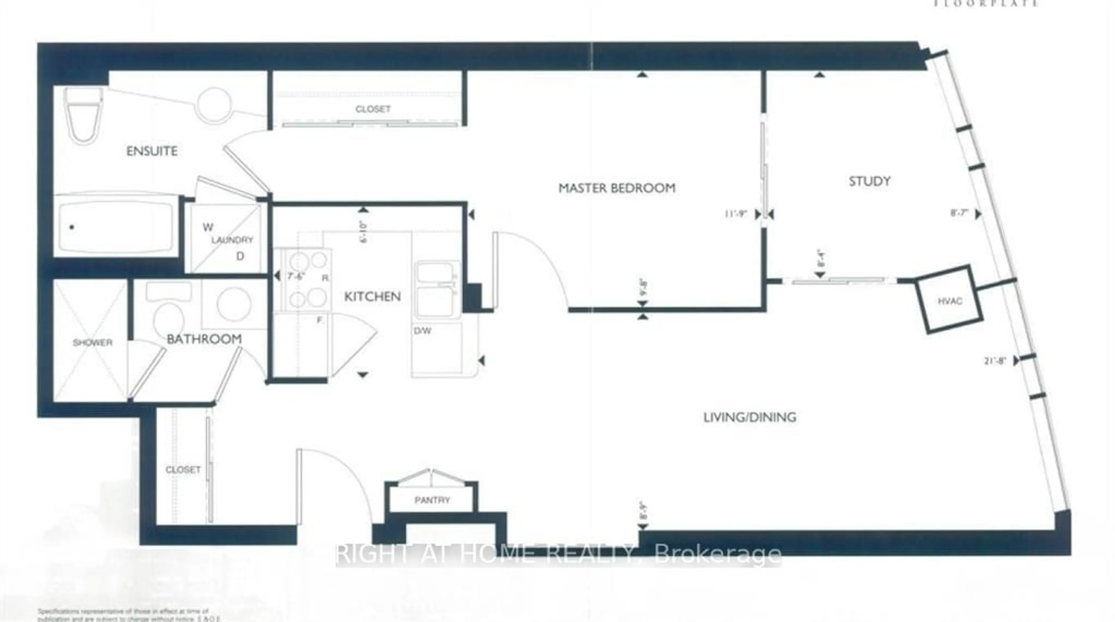 Floor plan for 210 Victoria St #4003, Toronto Ontario M5B 2R3