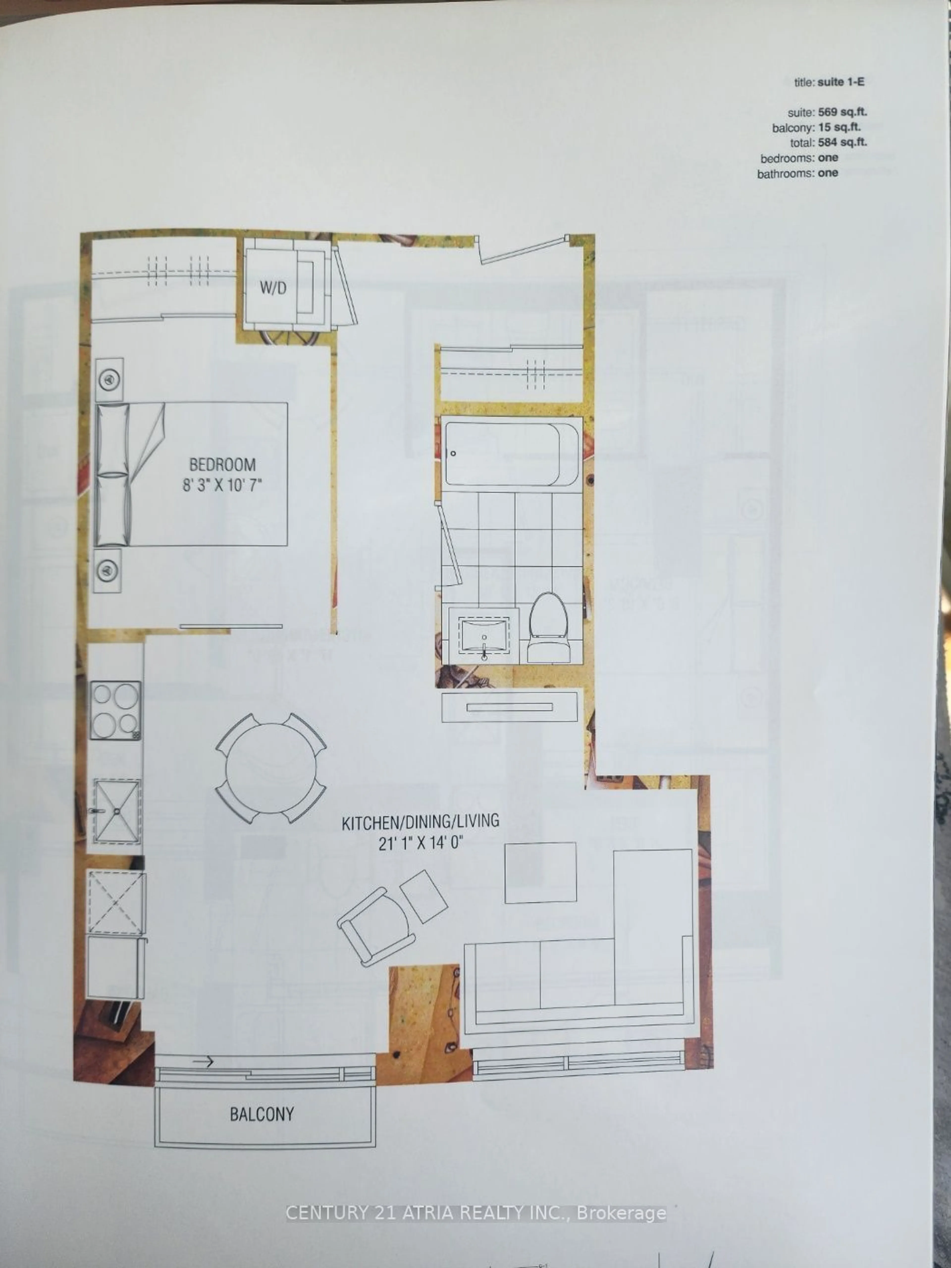 Floor plan for 30 Nelson St #520, Toronto Ontario M5V 0H5