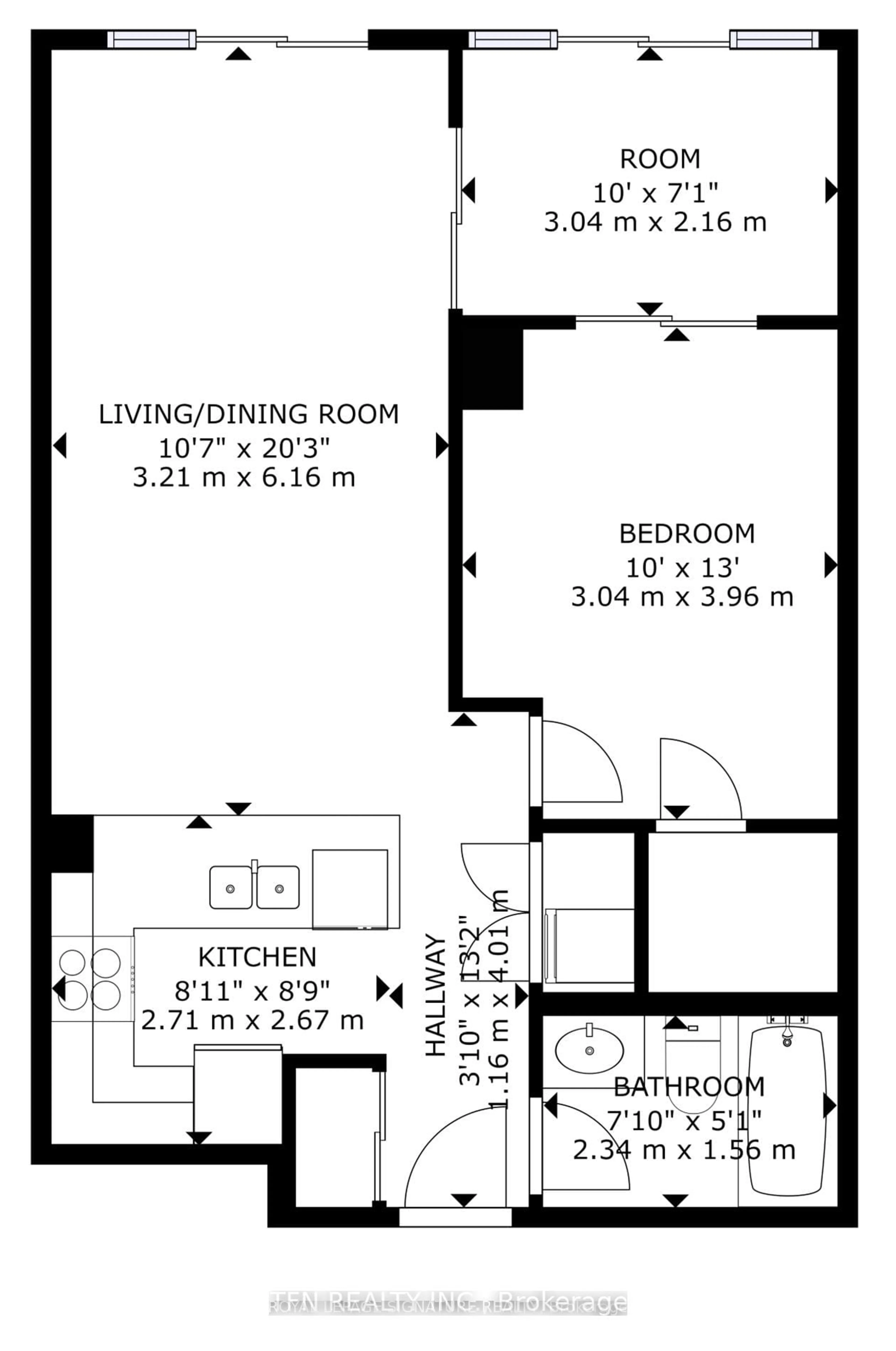 Floor plan for 225 Merton St #208, Toronto Ontario M4S 3H1