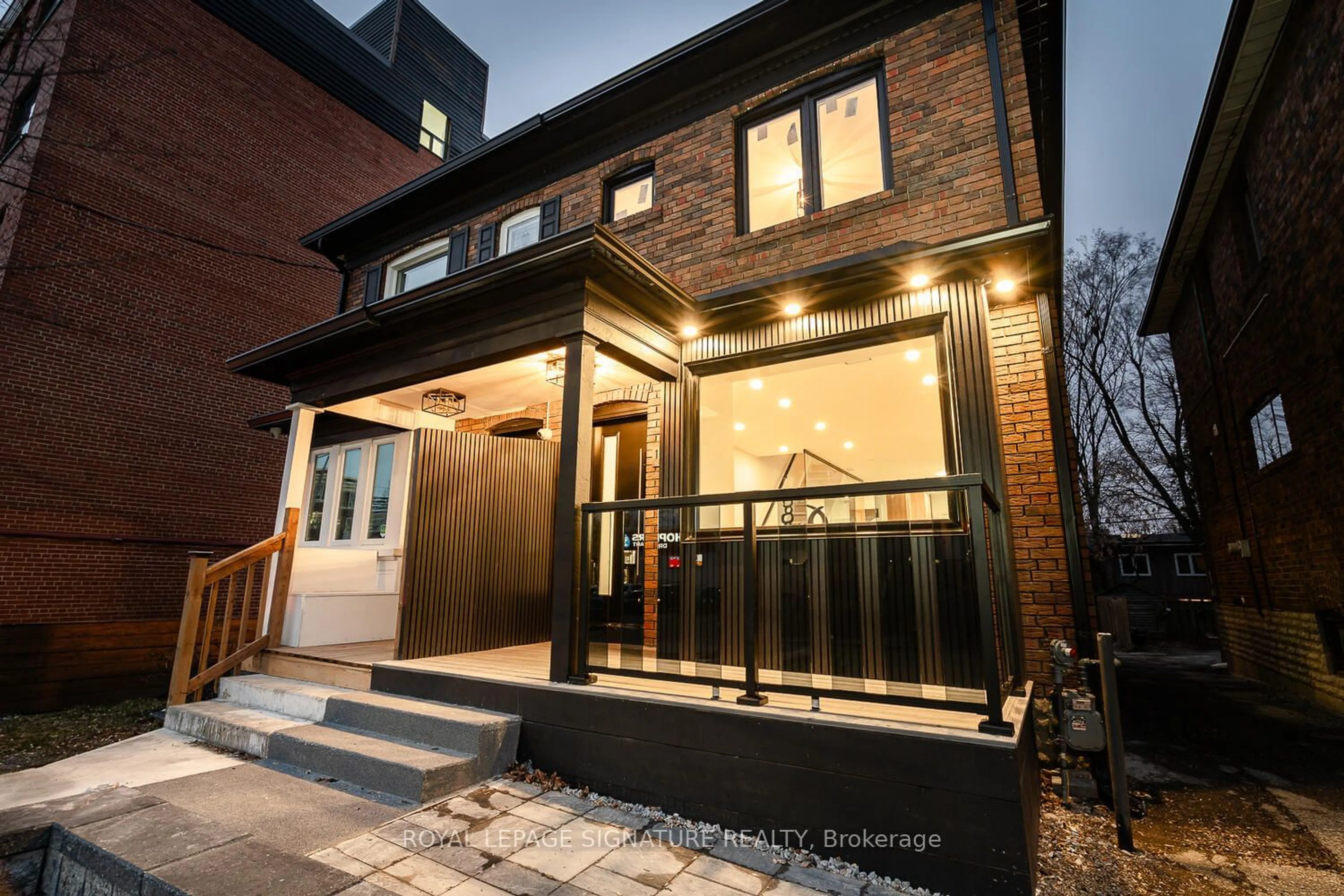 Home with brick exterior material for 16 Latimer Ave, Toronto Ontario M5N 2L8