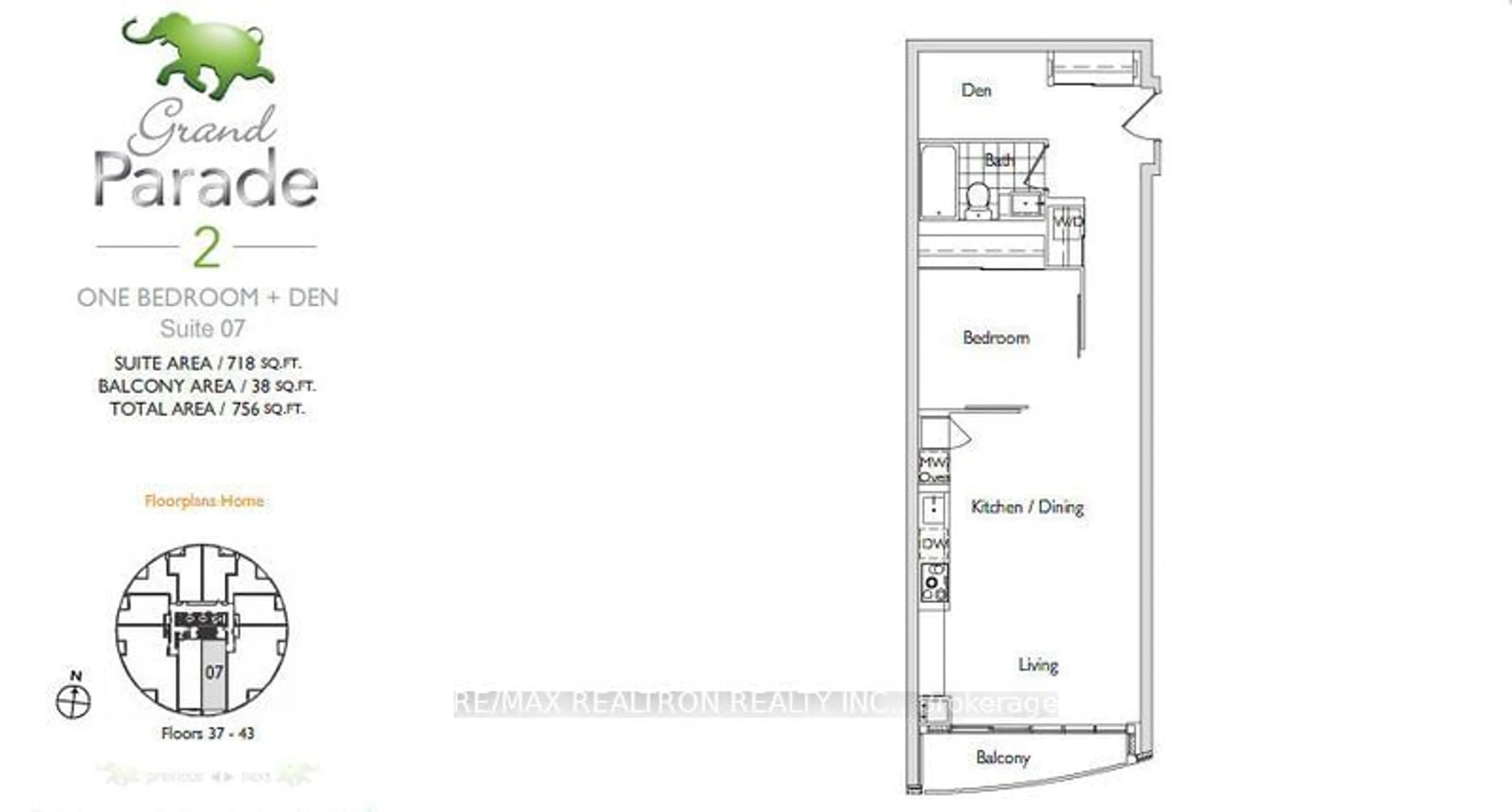 Floor plan for 21 Iceboat Terr #3507, Toronto Ontario M5V 4A9